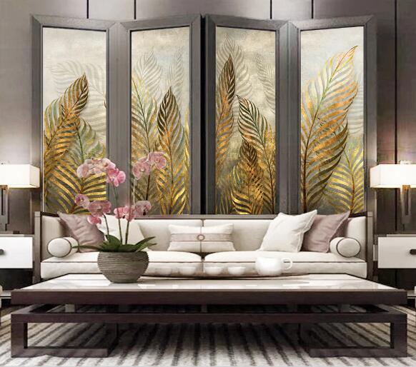 3D Golden Grass WC1979 Wall Murals