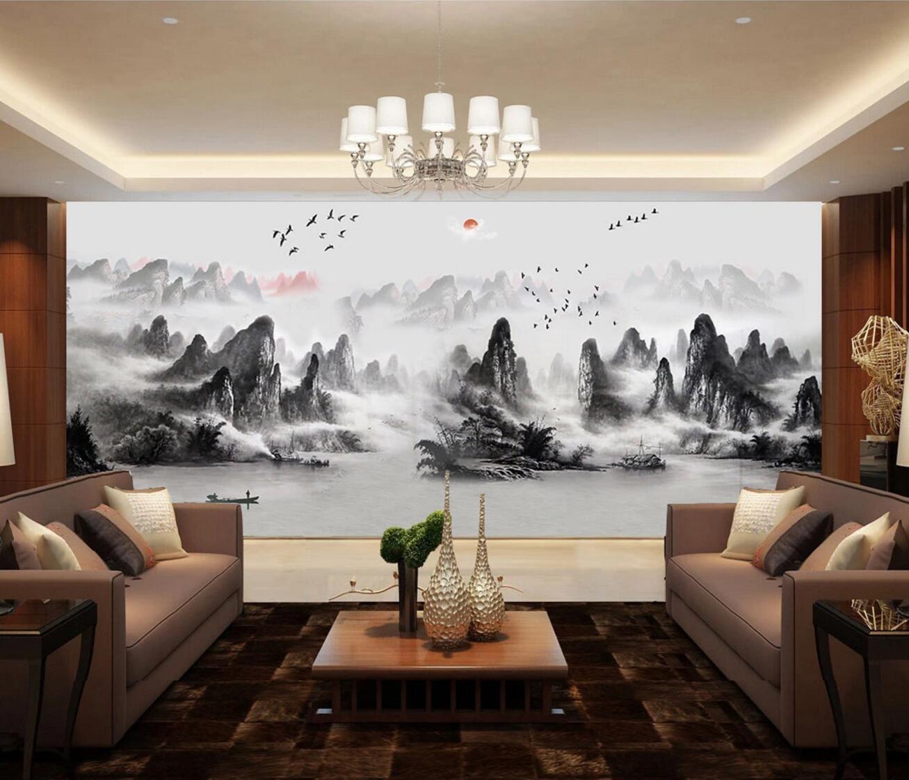 3D Group Mountain WC1269 Wall Murals