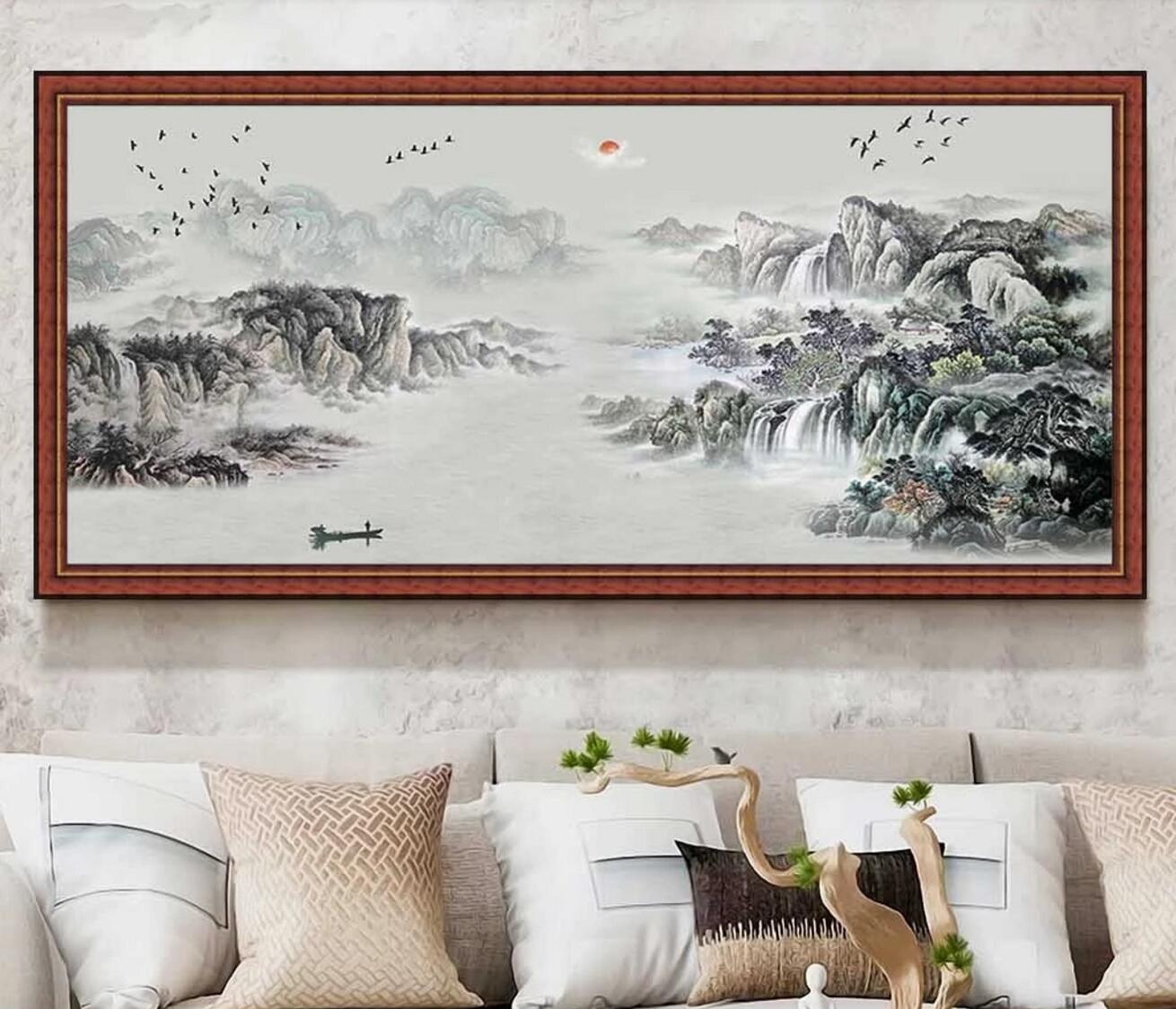 3D Mountain River WC1268 Wall Murals