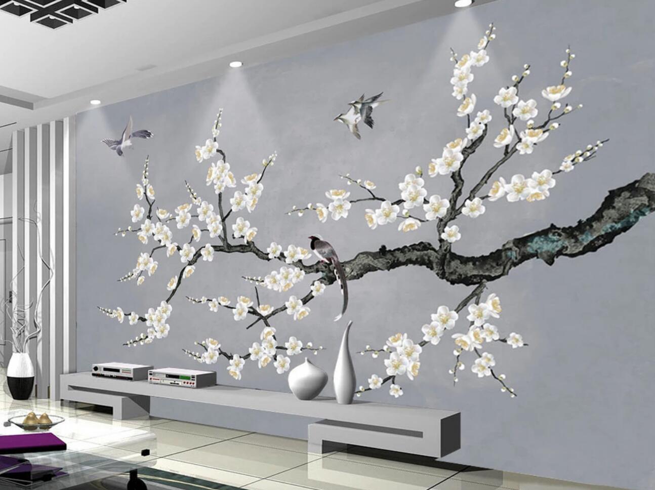 3D Swallow Flying WC1228 Wall Murals