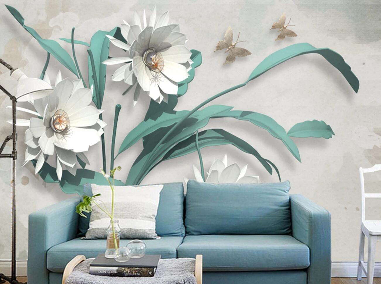 3D Flying Butterflies WC2730 Wall Murals