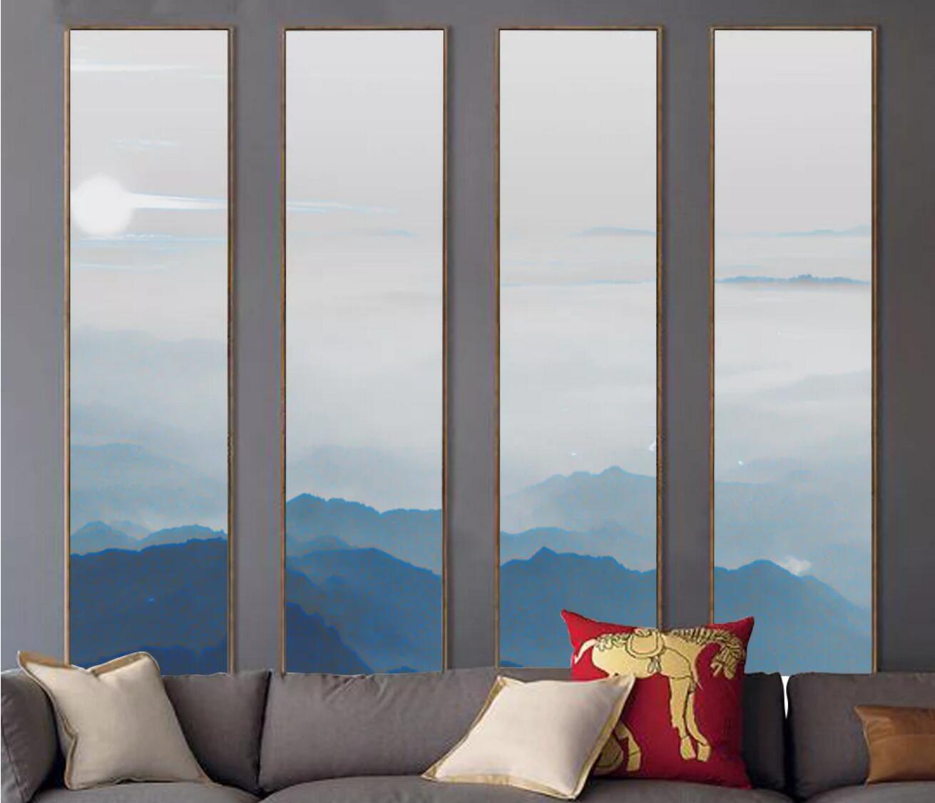 3D Mountain Fog WC1171 Wall Murals