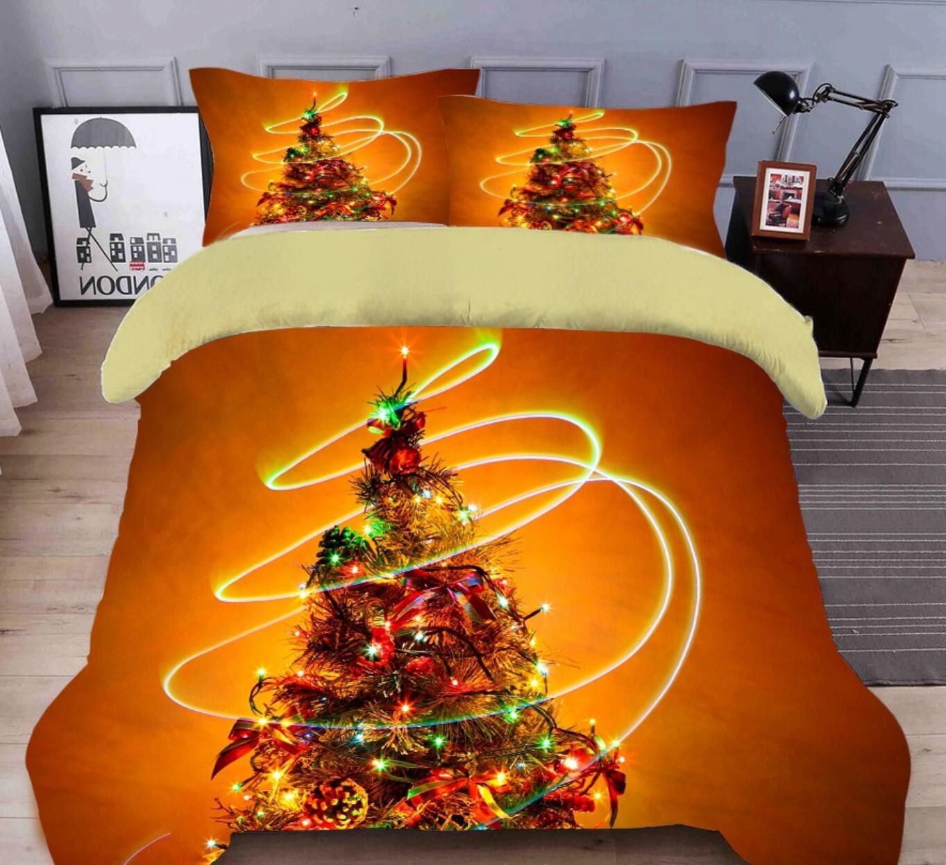 3D Christmas Tree 31225 Christmas Quilt Duvet Cover Xmas Bed Pillowcases