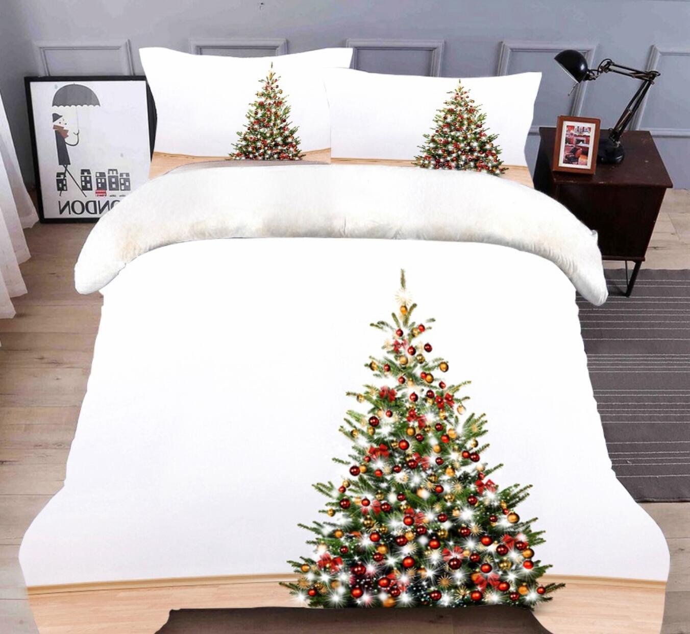 3D Tree 31248 Christmas Quilt Duvet Cover Xmas Bed Pillowcases