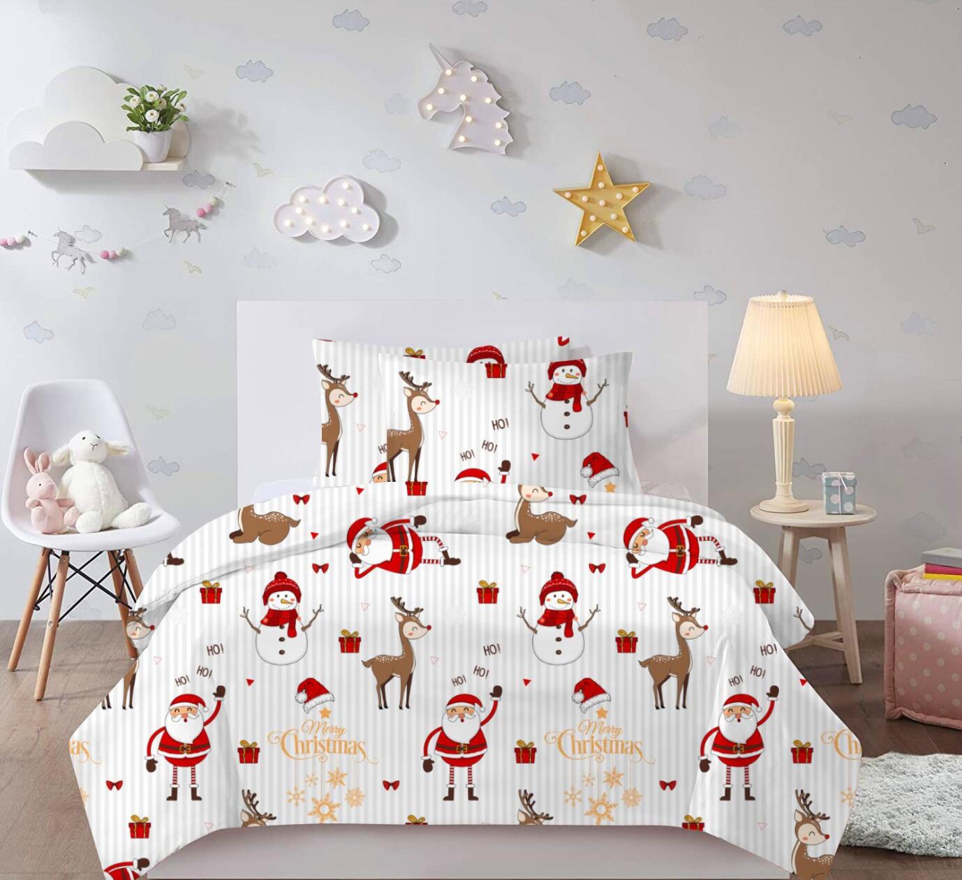 3D Snowman Deer 32076 Christmas Quilt Duvet Cover Xmas Bed Pillowcases