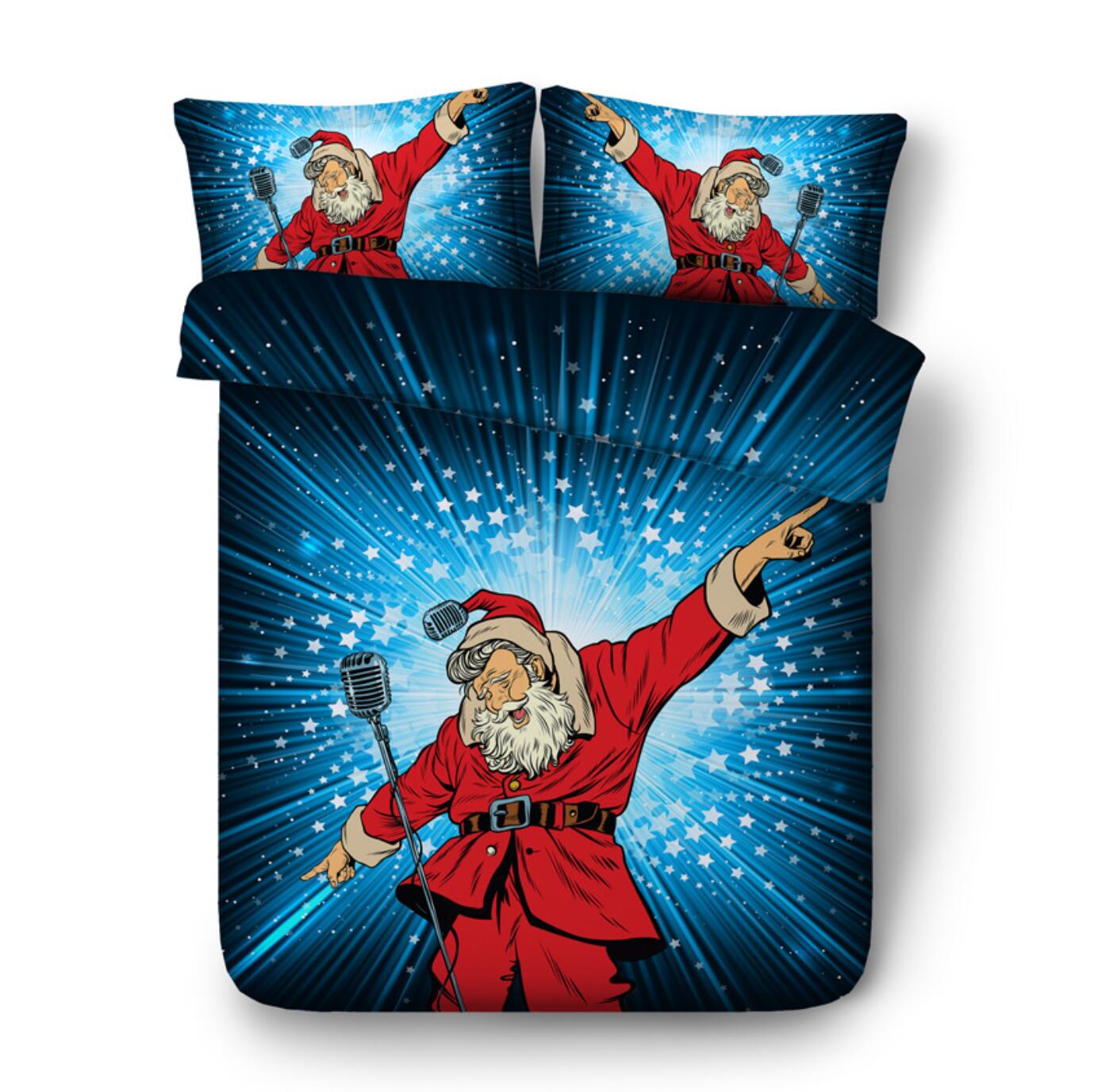 3D Santa Claus 32166 Christmas Quilt Duvet Cover Xmas Bed Pillowcases