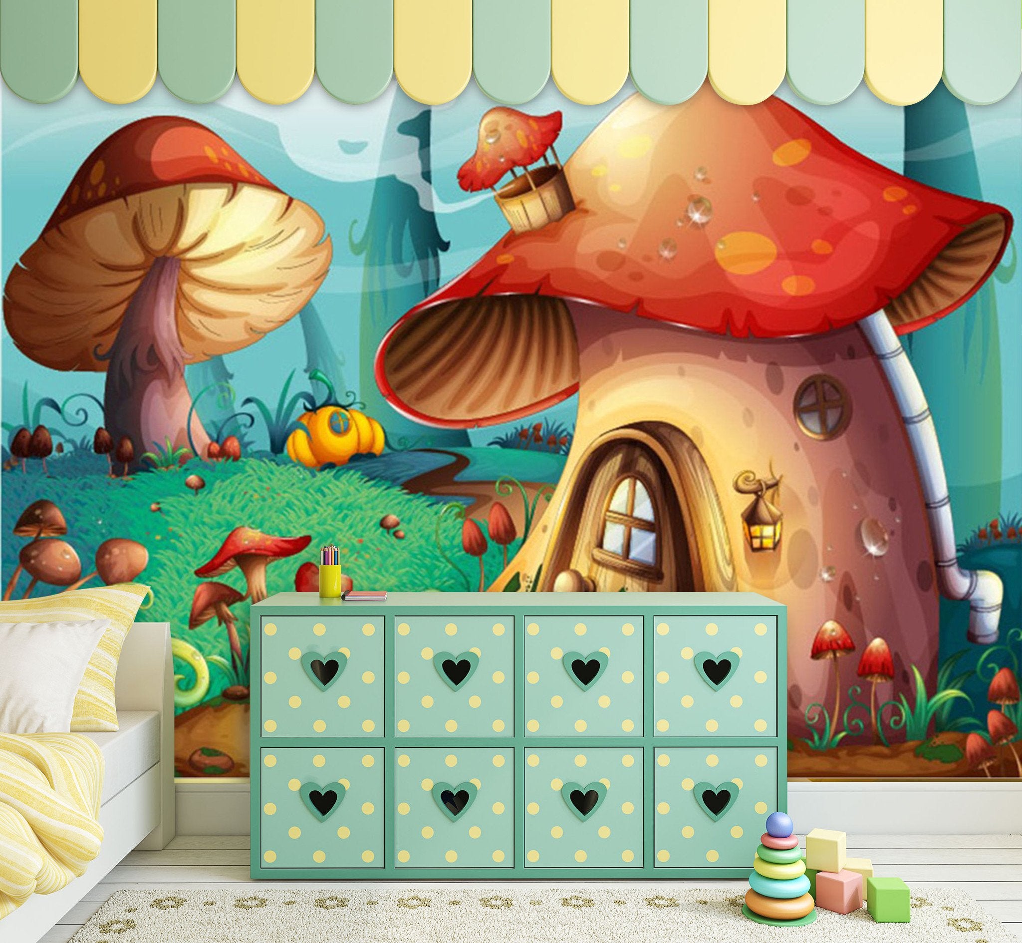 3D Mushroom Forest 292 Wallpaper AJ Wallpaper 