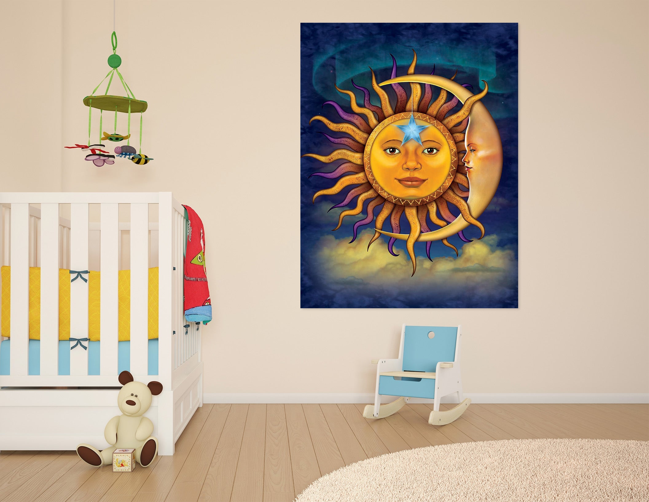 3D Sun God 002 Vincent Hie Wall Sticker