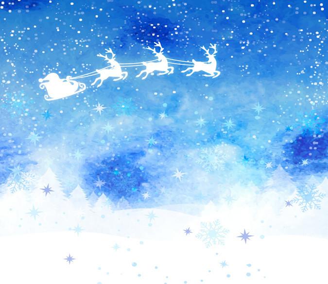 3D Father Christmas Sky Flying 23 Wallpaper AJ Wallpaper 