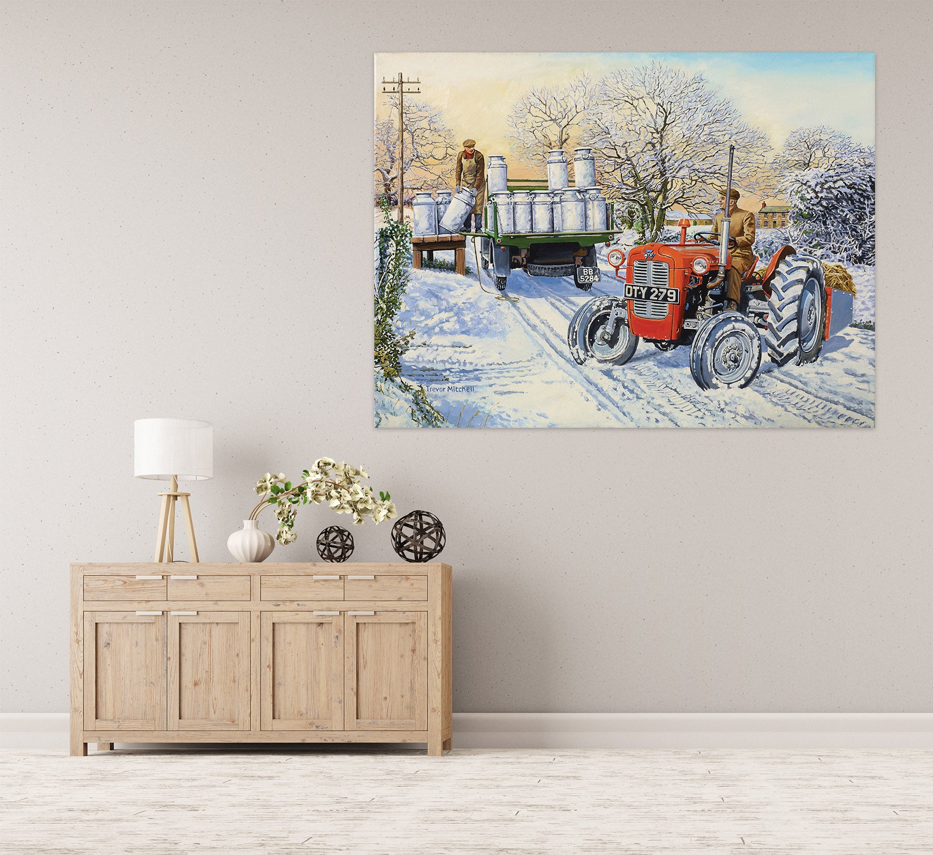 3D Snow Tractor 8930 Trevor Mitchell Wall Sticker