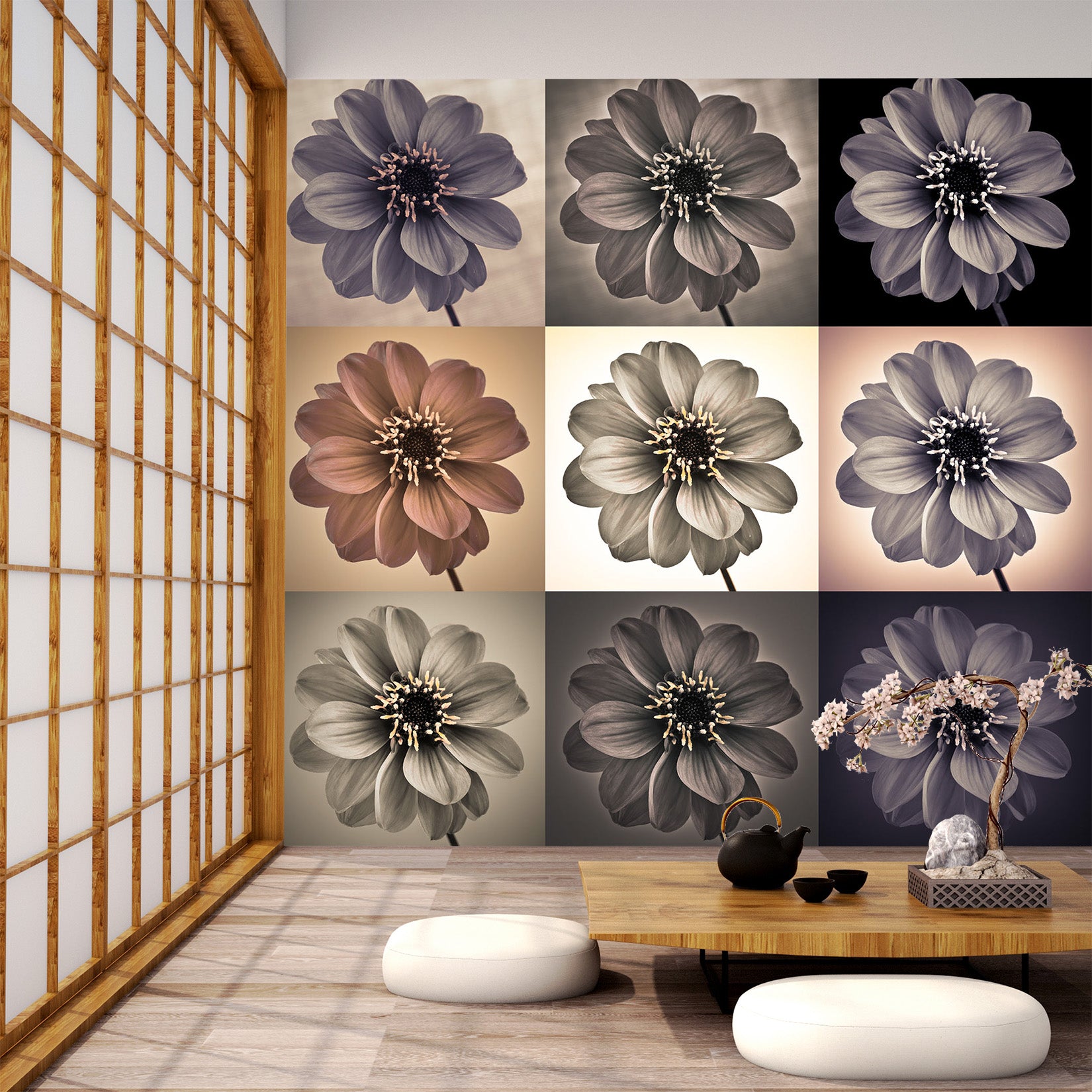 3D Modern Petals 1410 Assaf Frank Wall Mural Wall Murals