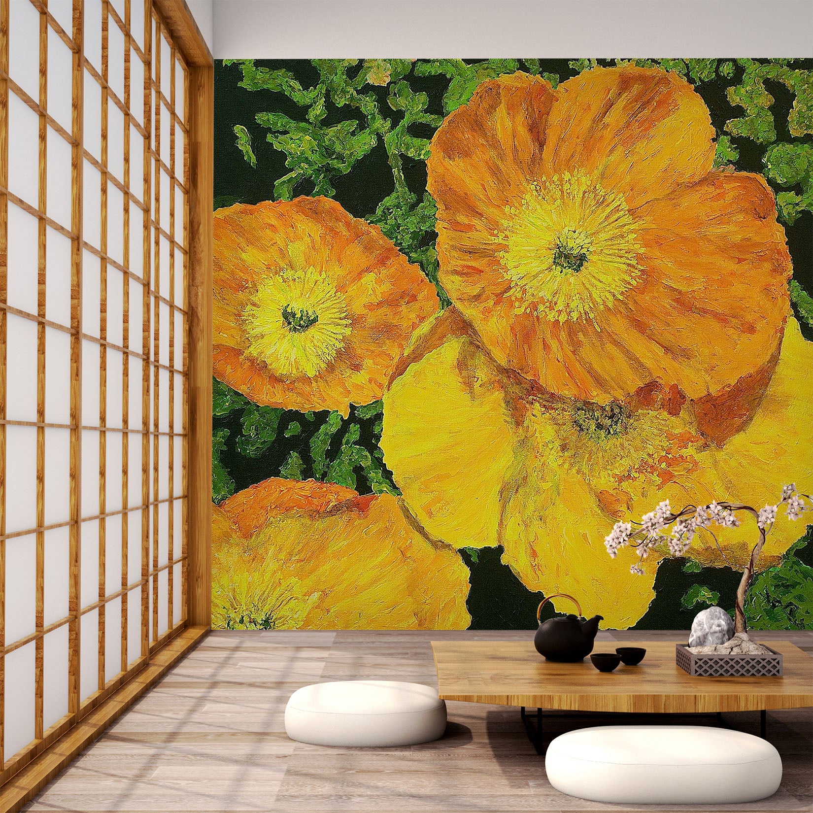 3D Summer Garden 167 Allan P. Friedlander Wall Mural Wall Murals