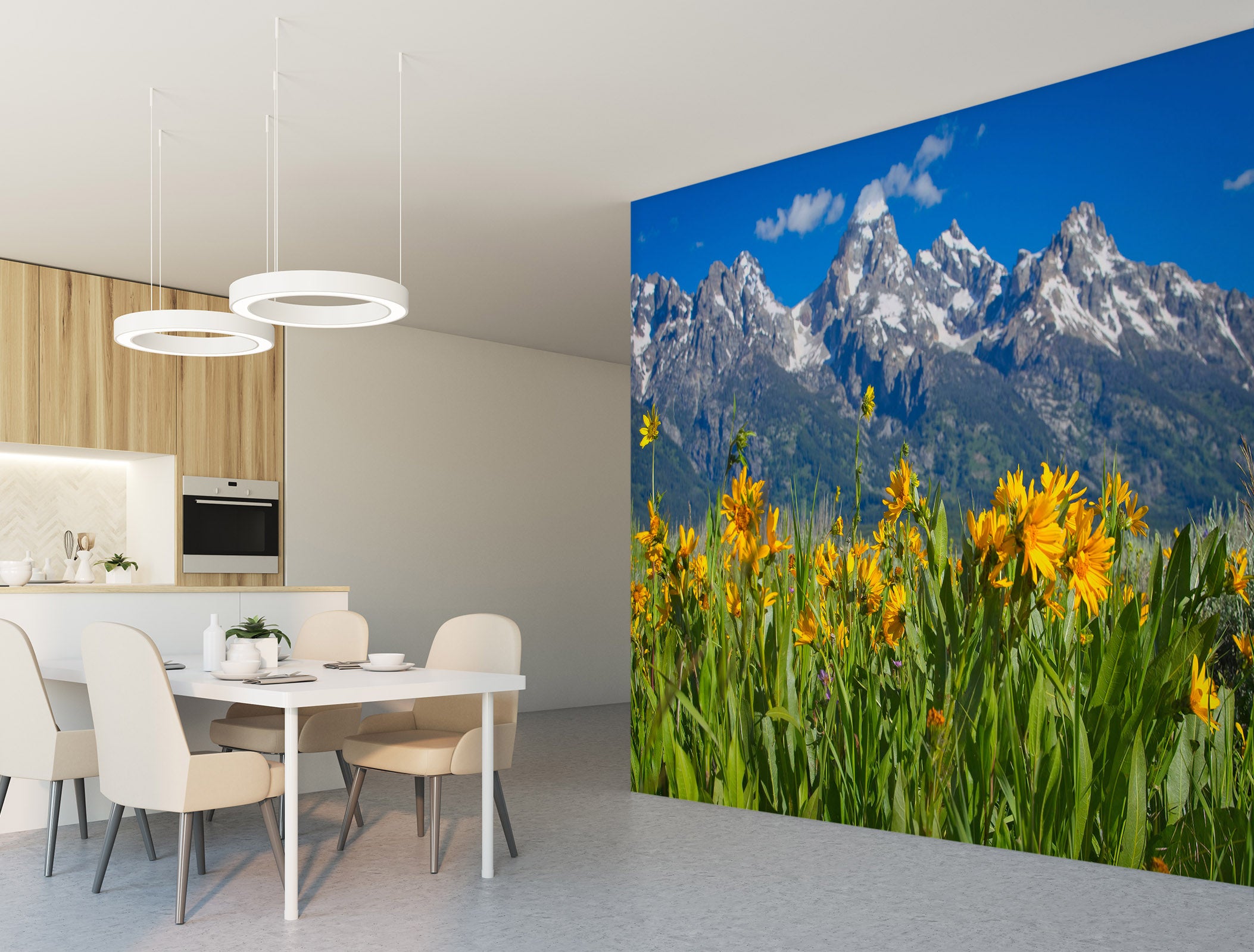 3D Flower Peak 119 Kathy Barefield Wall Mural Wall Murals