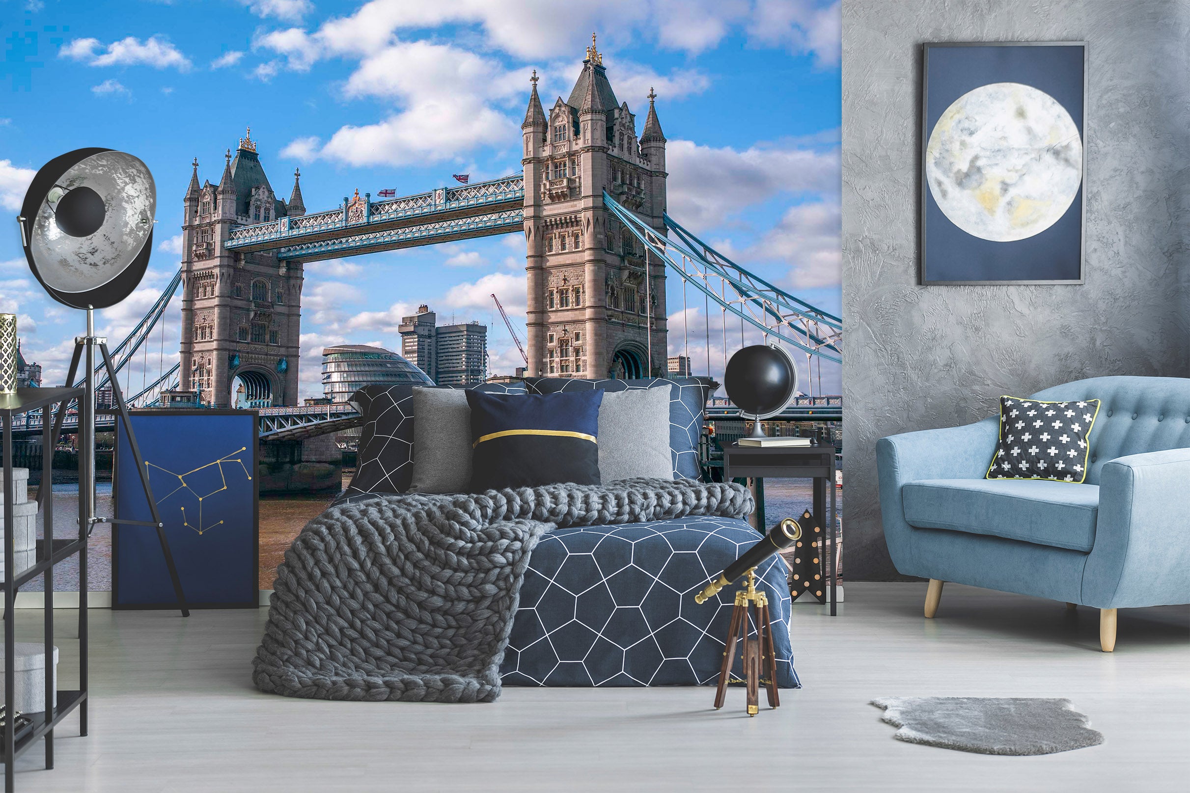 3D Tower Bridge 1402 Assaf Frank Wall Mural Wall Murals