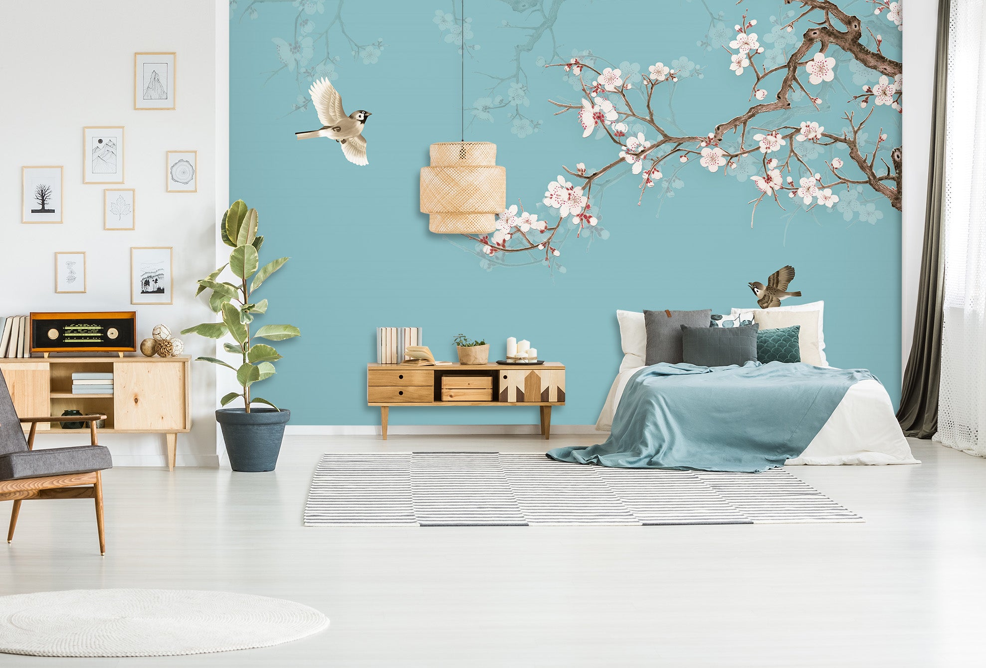 3D Peach Blossom 1459 Wall Murals