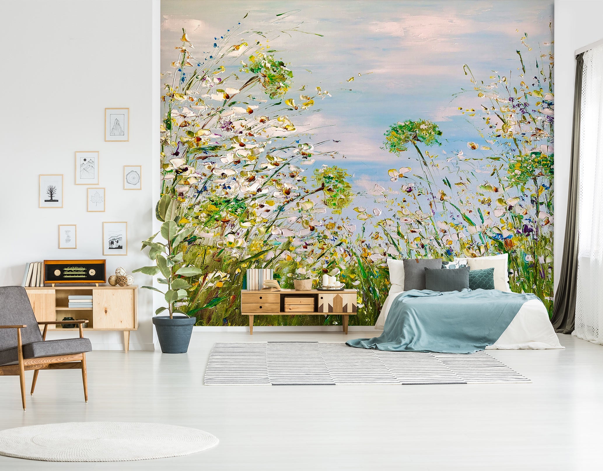 3D Wildflowers Grass 114 Skromova Marina Wall Mural Wall Murals