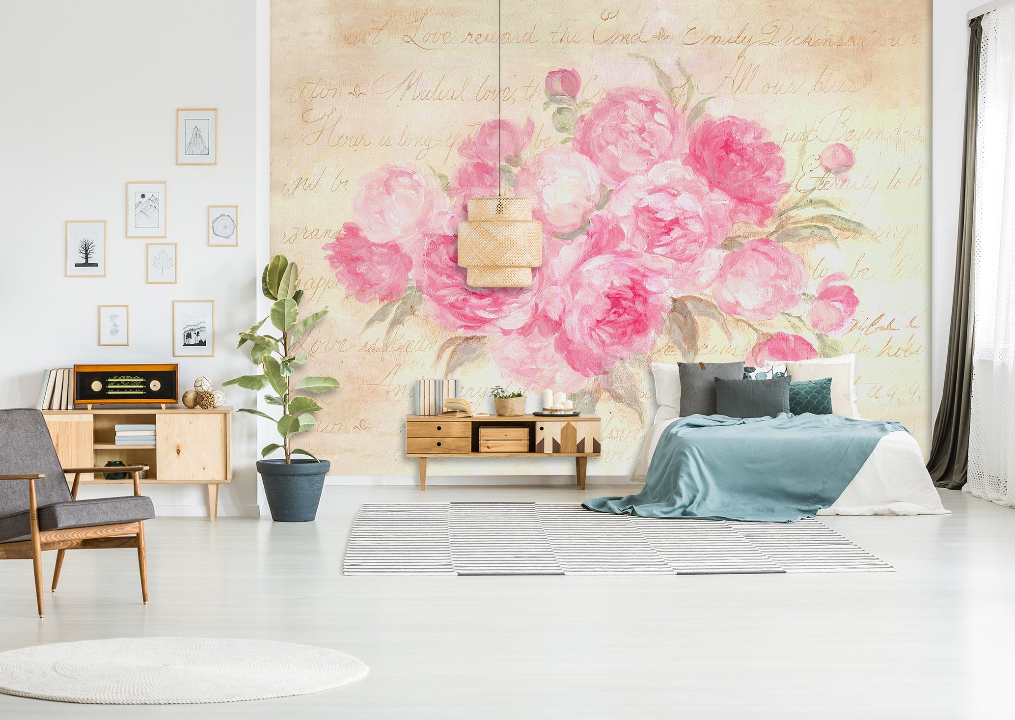 3D Rose Blossom 1617 Debi Coules Wall Mural Wall Murals