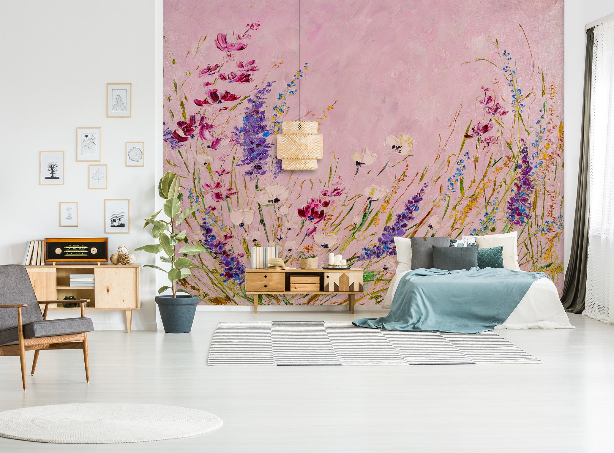 3D Lavender Flower 227 Skromova Marina Wall Mural Wall Murals