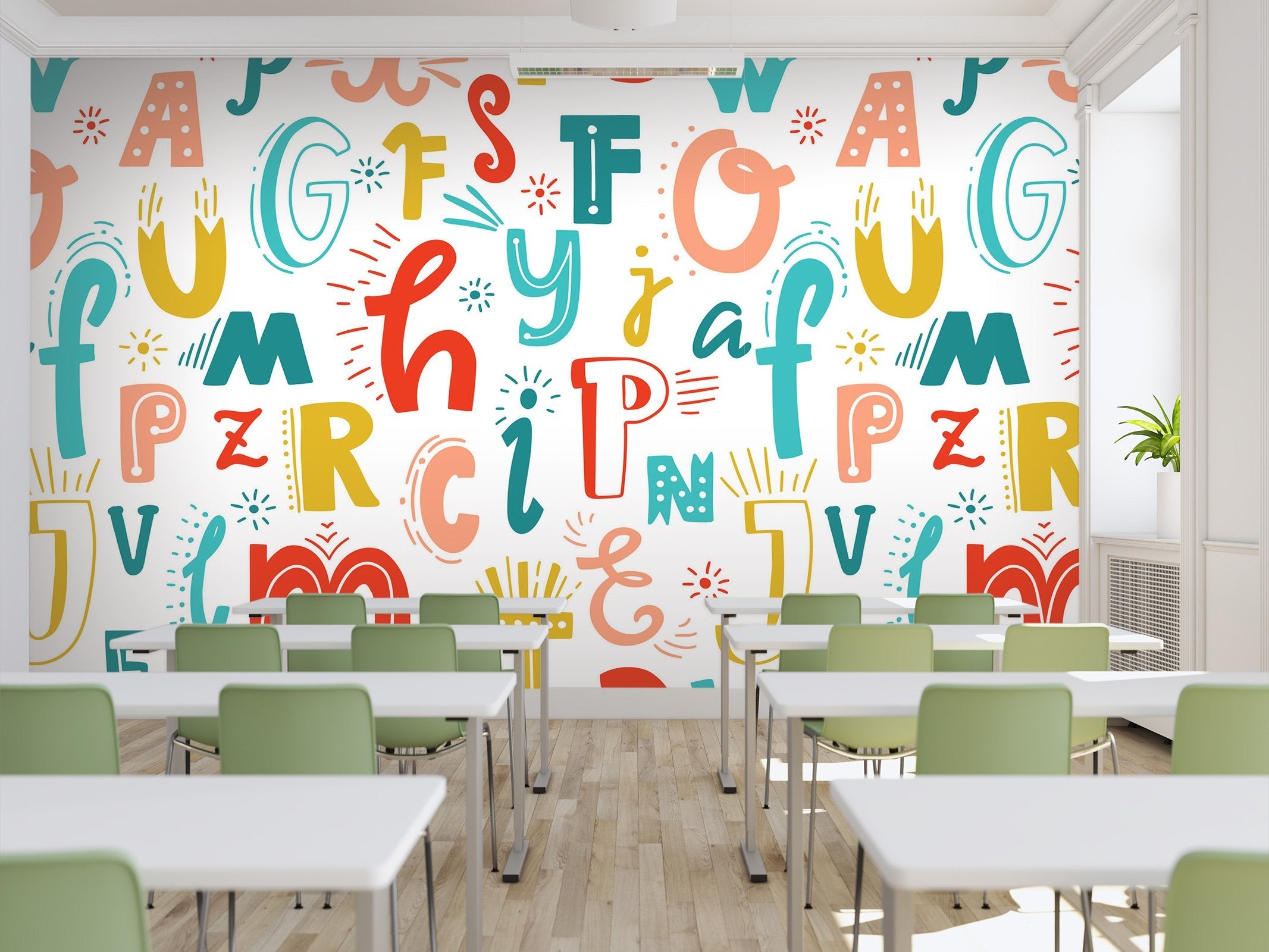 3D cartoon letters 54 Wall Murals Wallpaper AJ Wallpaper 2 