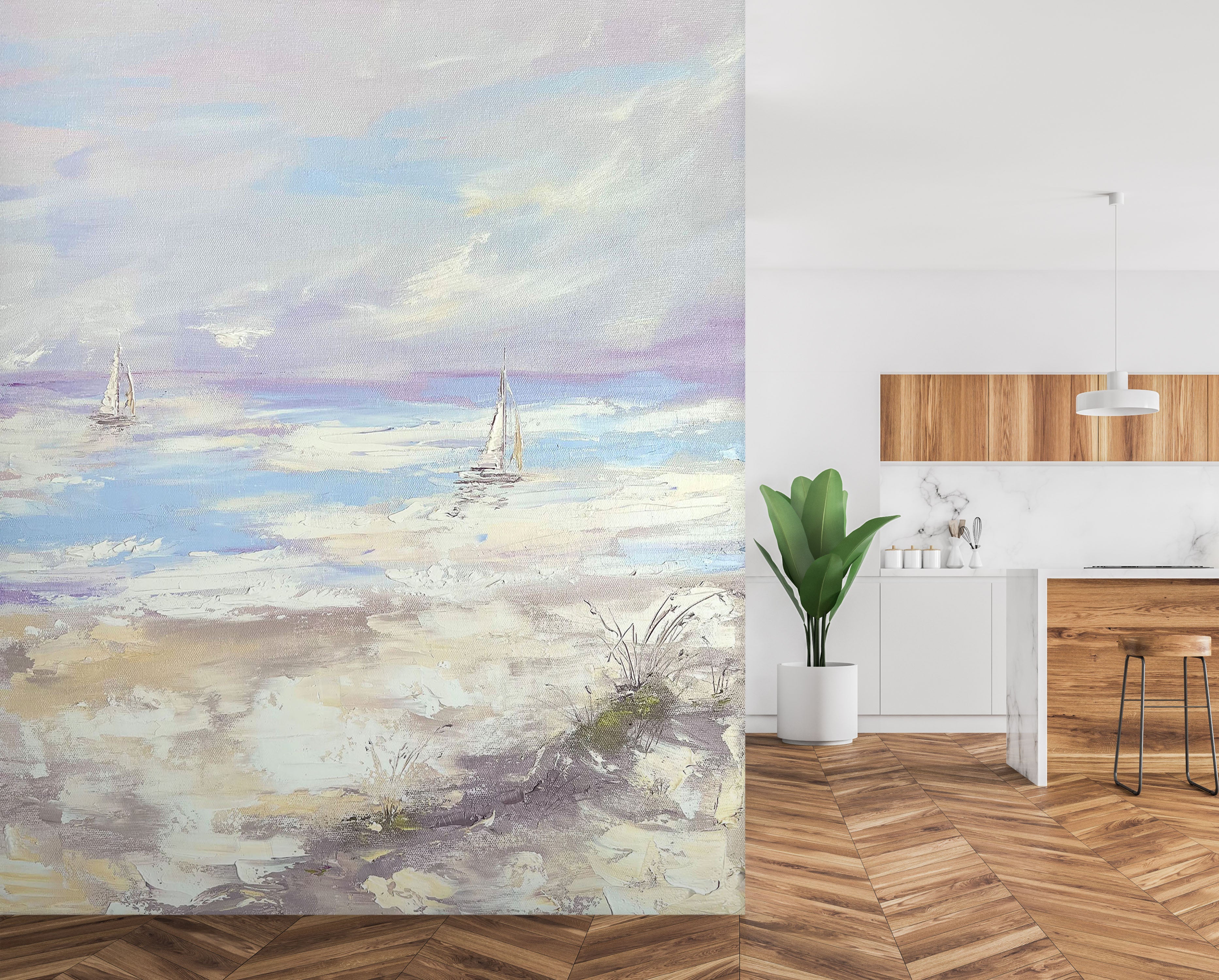 3D Sky Cloud Sea 2614 Skromova Marina Wall Mural Wall Murals