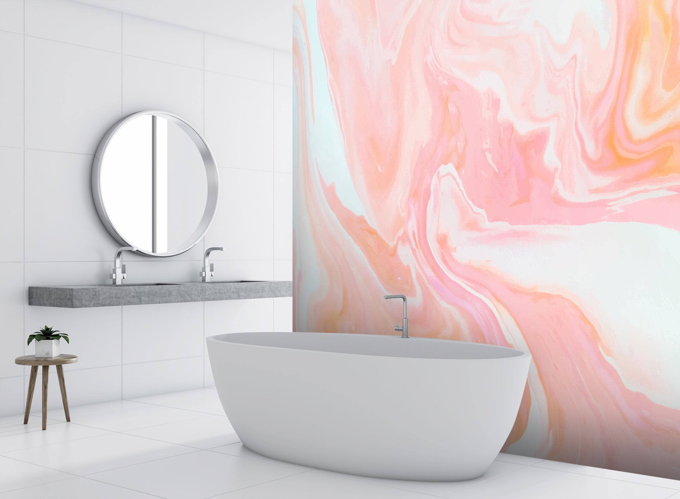 3D Pink Abstract 115 Wall Murals