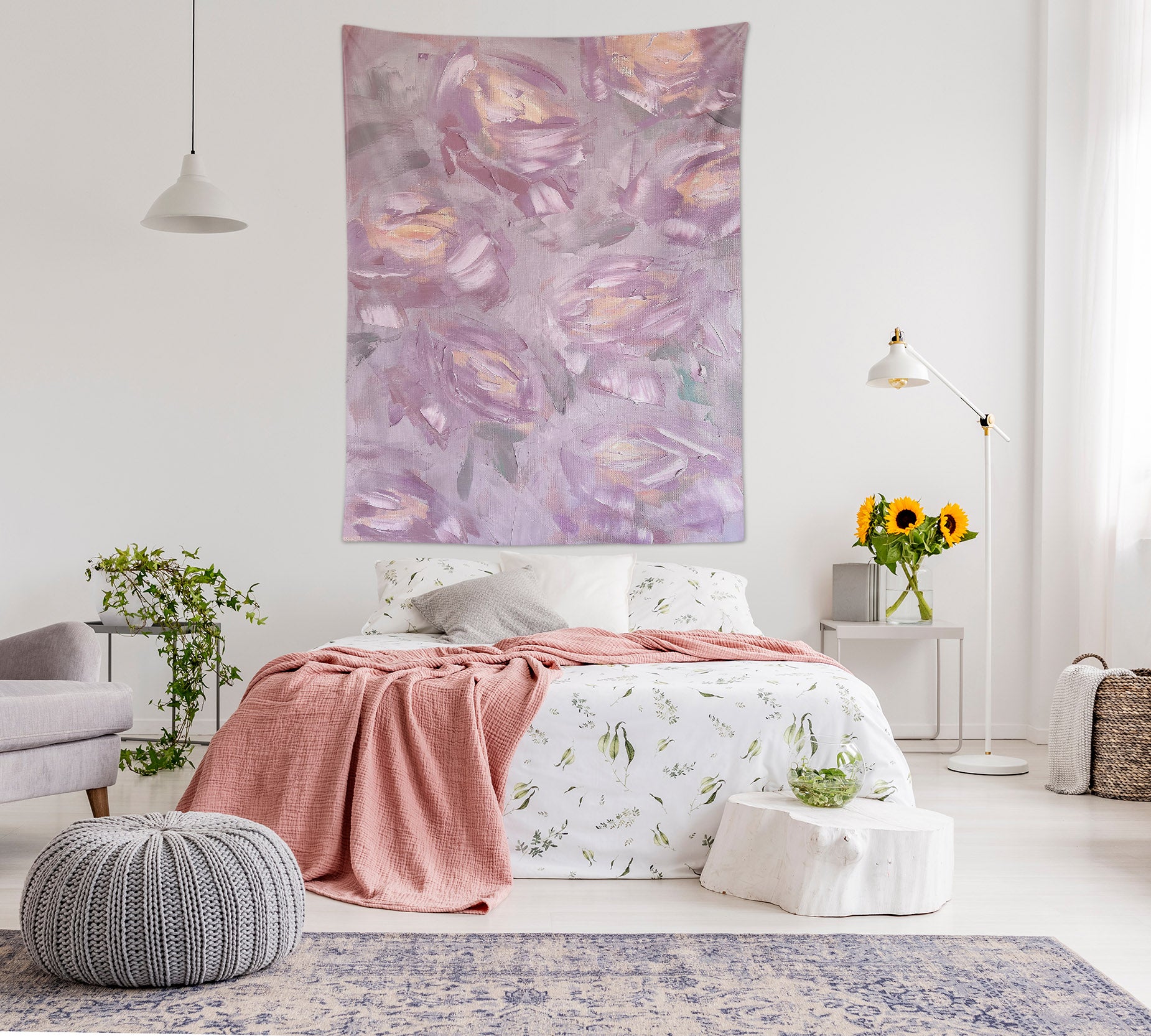 3D Purple Texture 3777 Skromova Marina Tapestry Hanging Cloth Hang