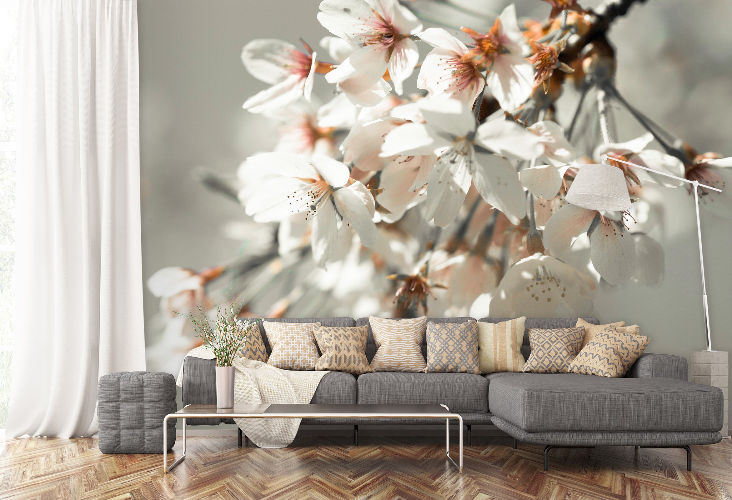 3D Blooming Flower 1408 Assaf Frank Wall Mural Wall Murals