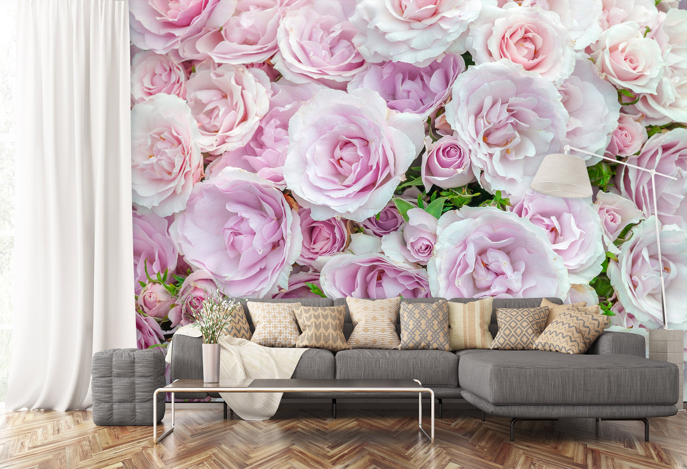 3D Pink Flower 6120 Assaf Frank Wall Mural Wall Murals