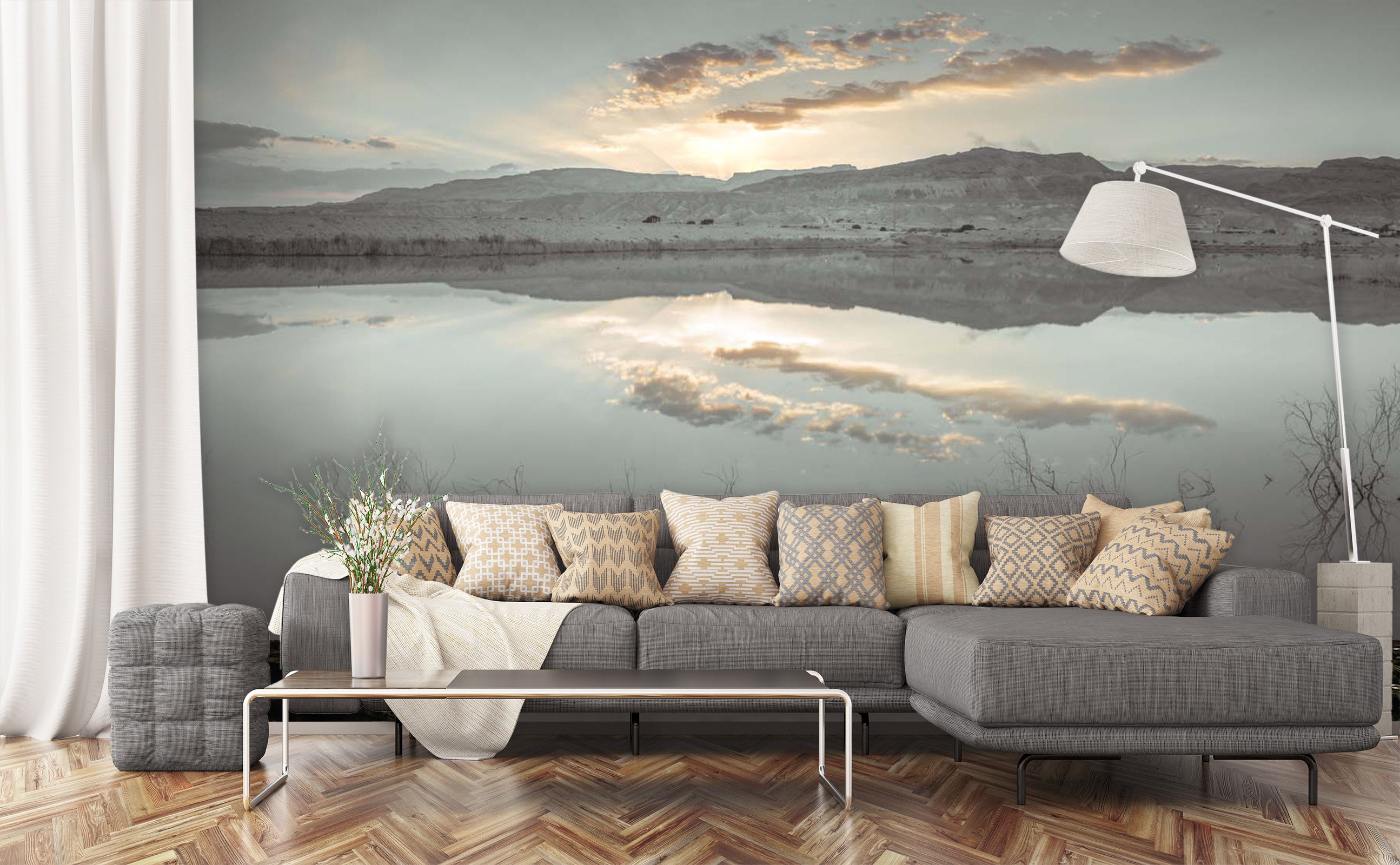 3D Cloud Reflection 019 Assaf Frank Wall Mural Wall Murals