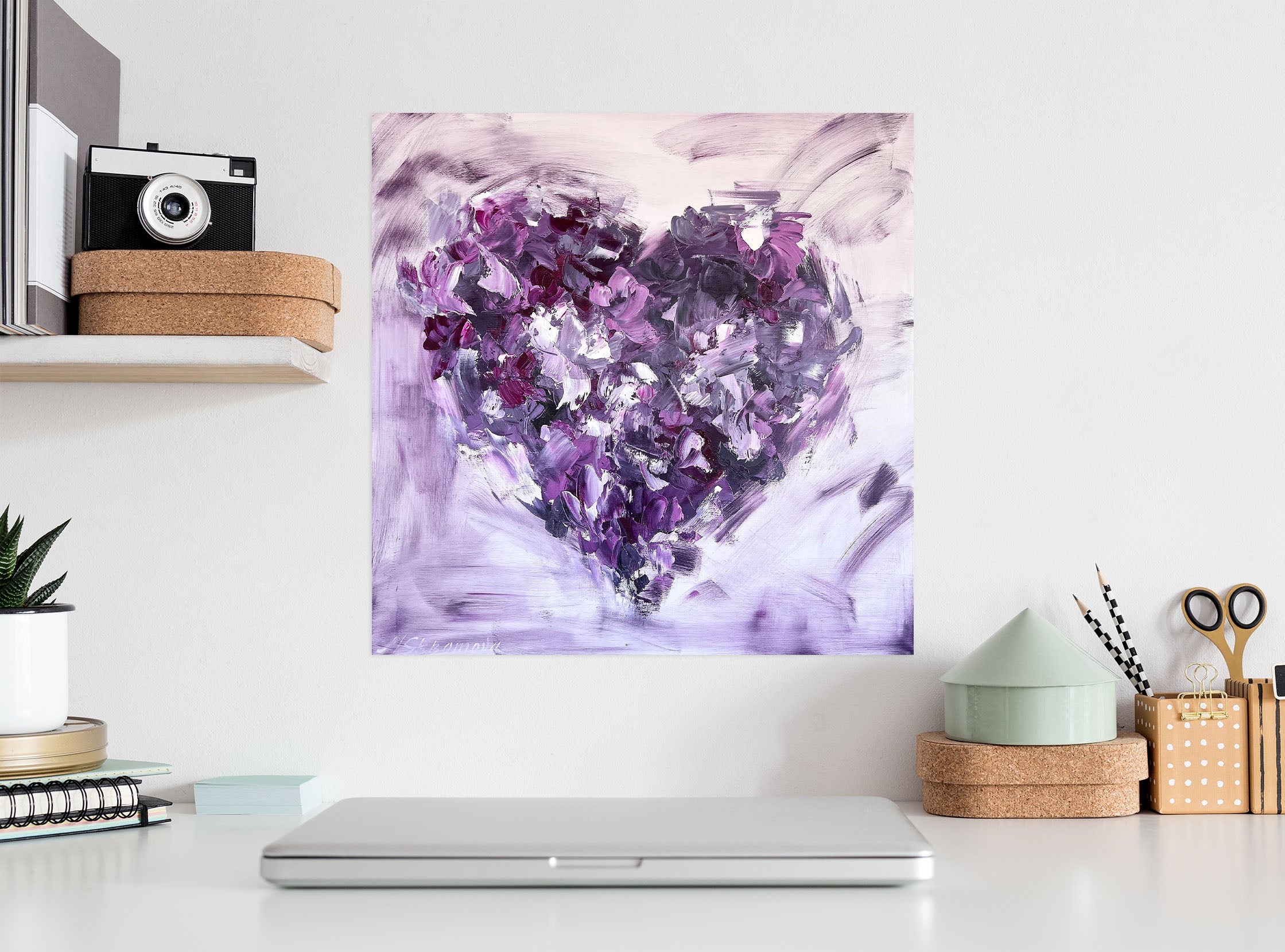 3D Purple Love 807 Skromova Marina Wall Sticker