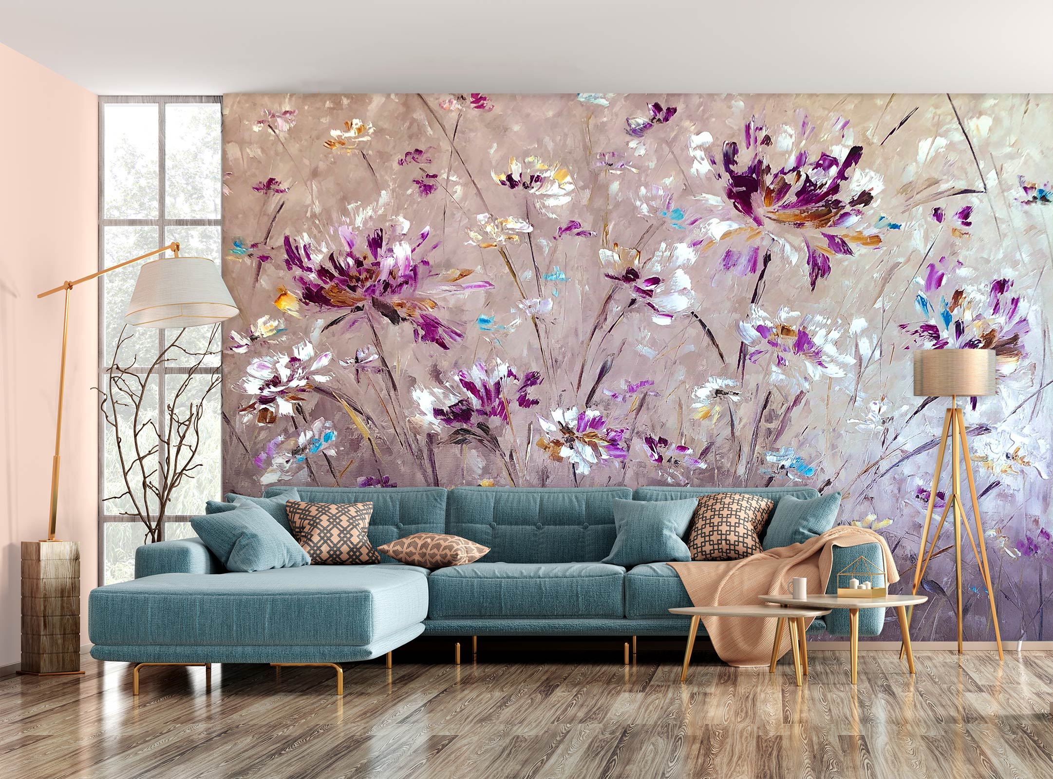 3D Cute Wildflowers 142 Skromova Marina Wall Mural Wall Murals