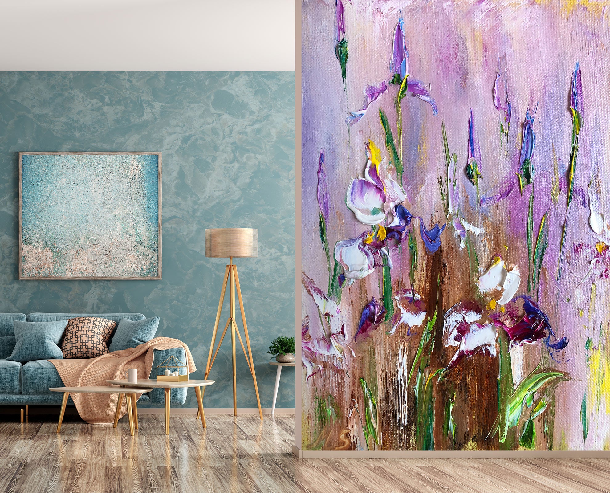 3D Purple Flower 174 Skromova Marina Wall Mural Wall Murals