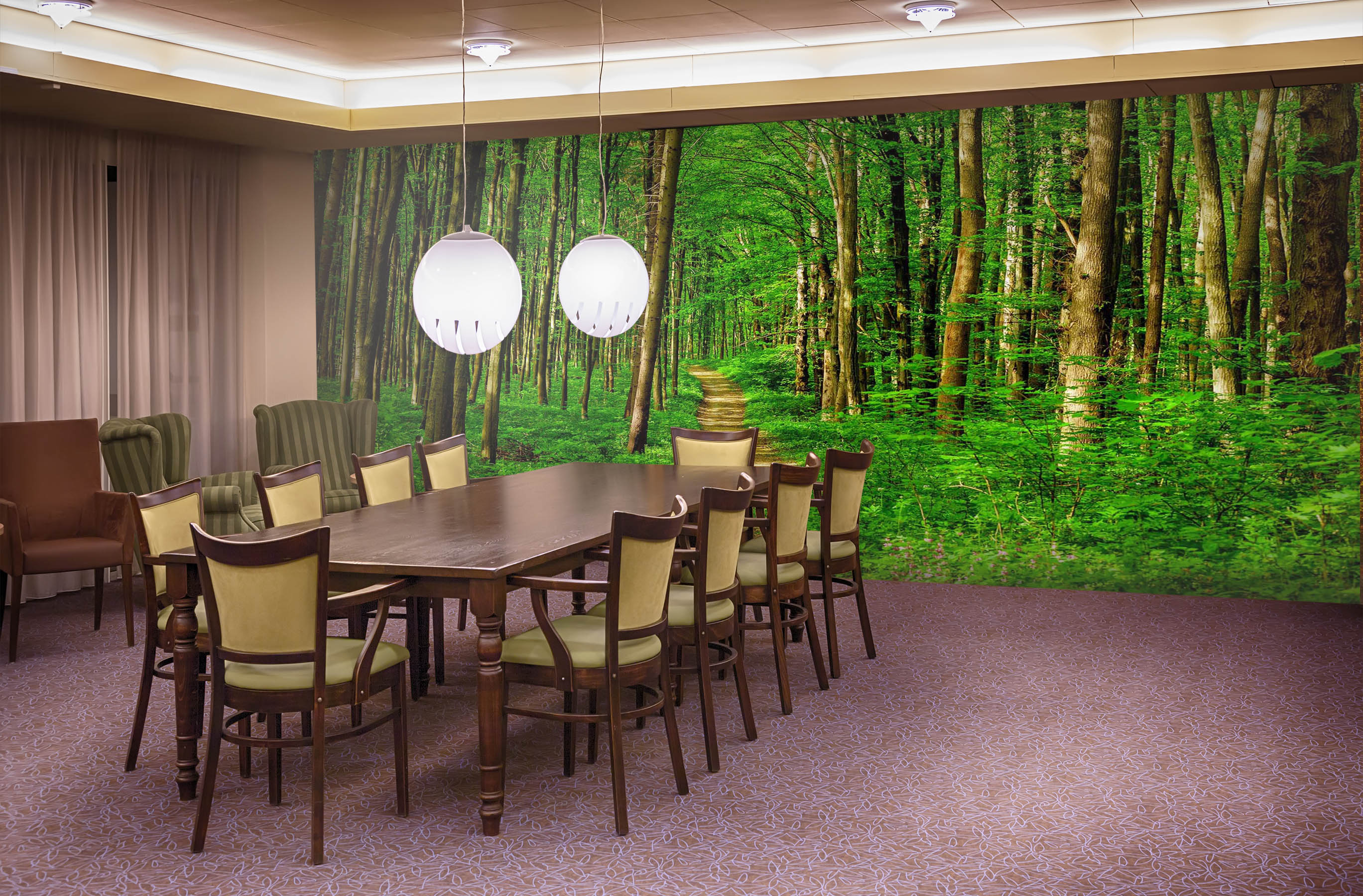 3D Forest Path 198 Wall Murals