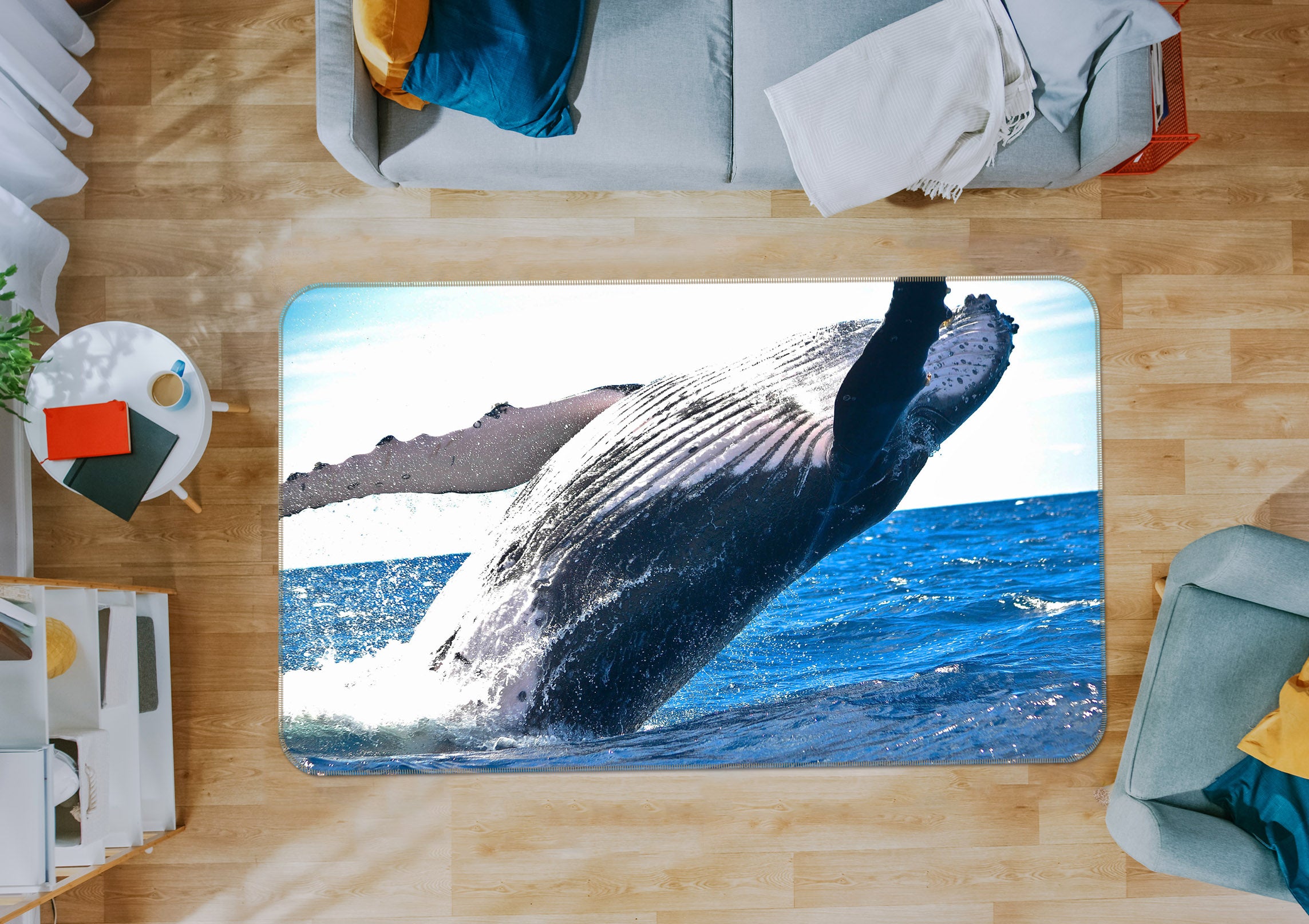 3D Killer Whale 007 Animal Non Slip Rug Mat