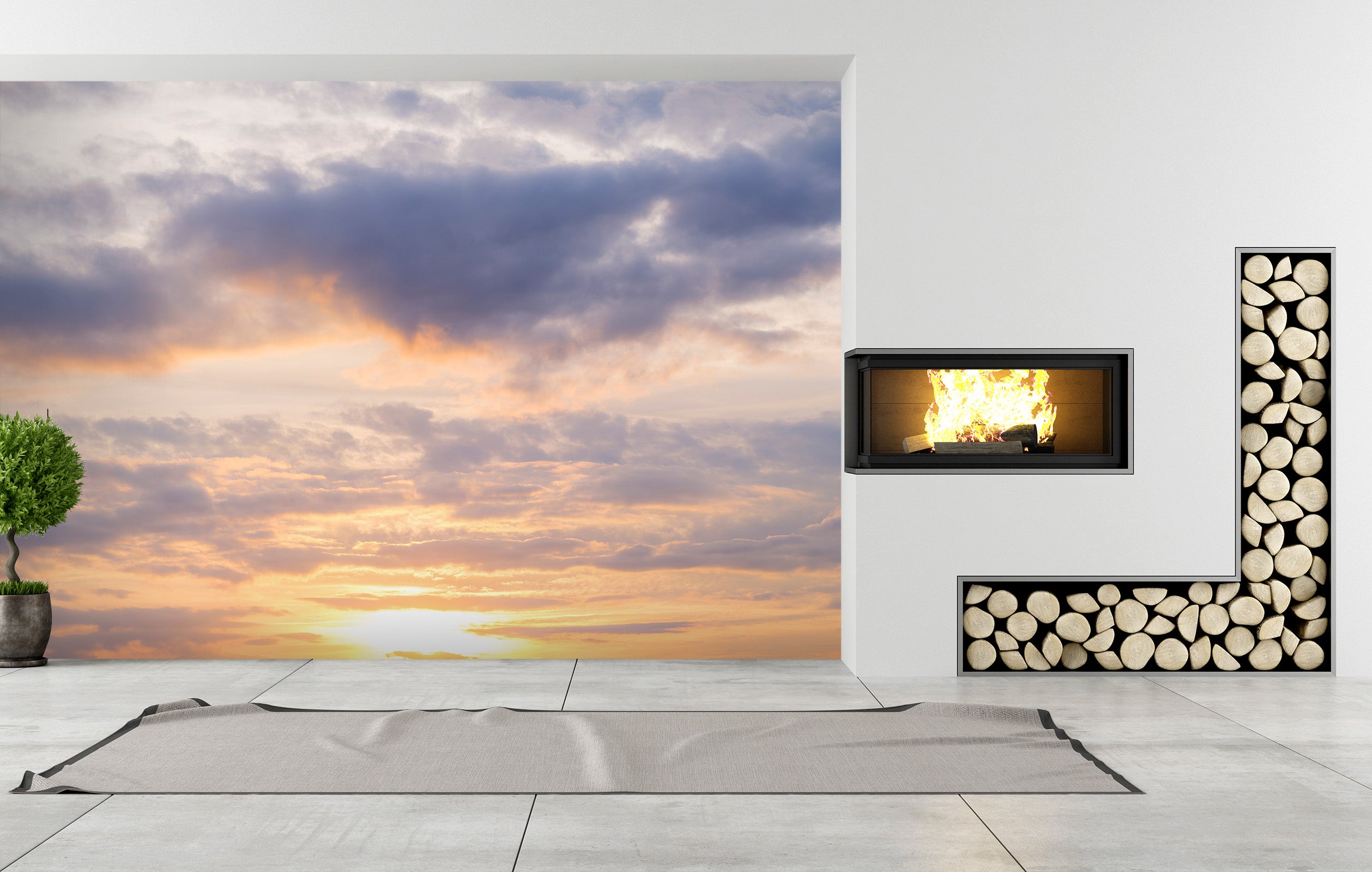 3D Sky Cloud 6190 Assaf Frank Wall Mural Wall Murals