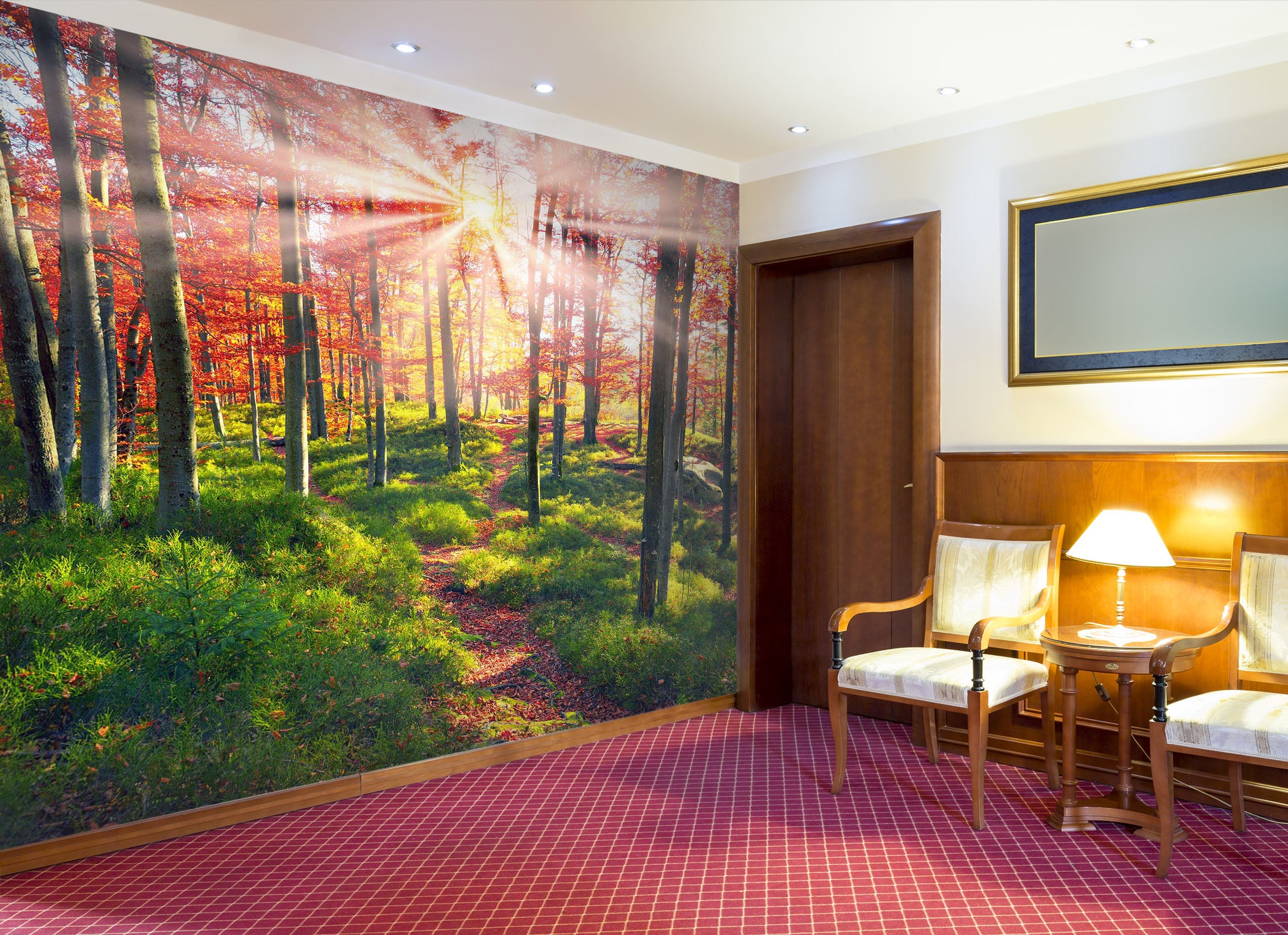 3D Beeches The Rocks 212 Wall Murals