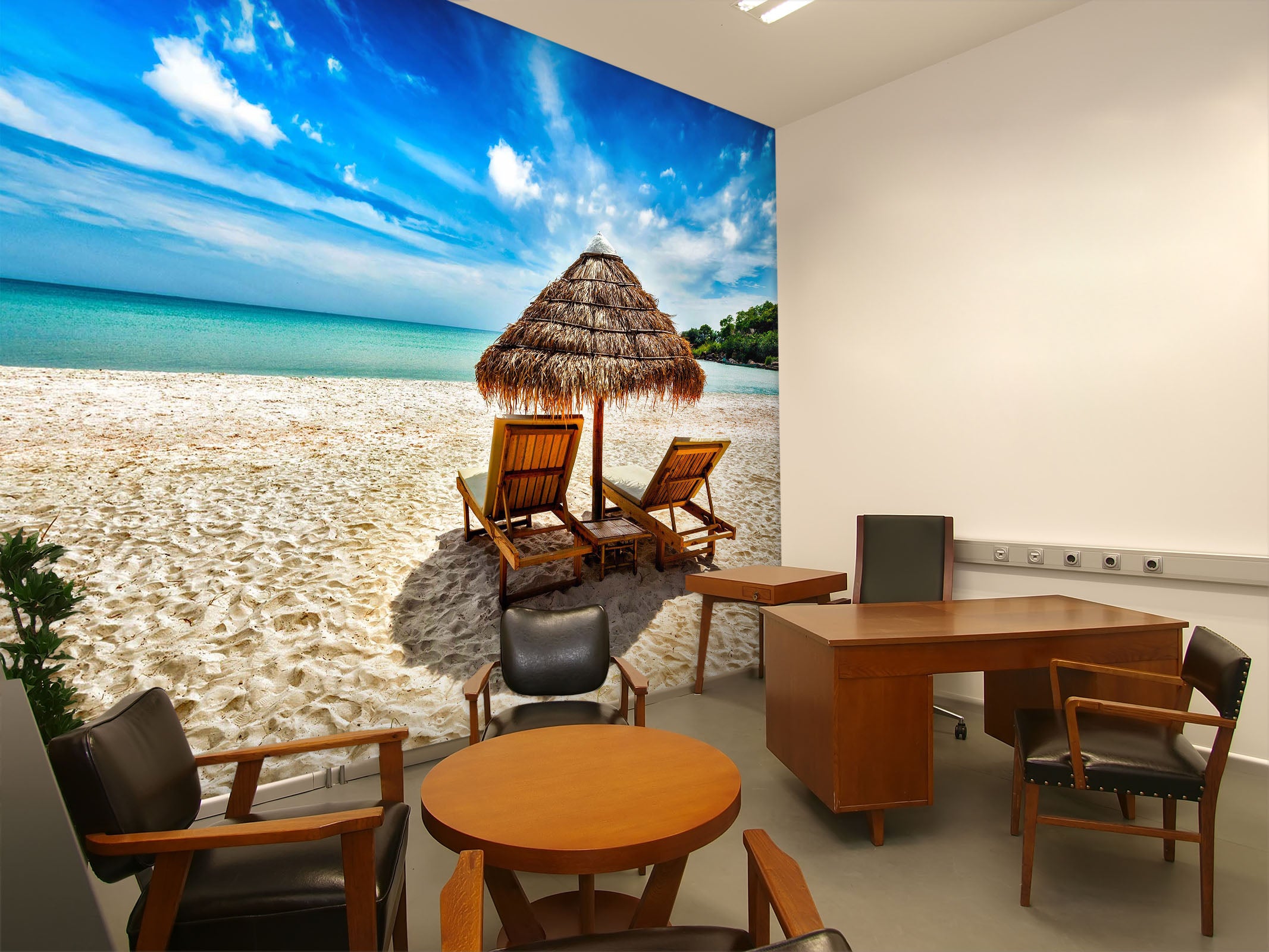 3D Sunny Beach 201 Wall Murals