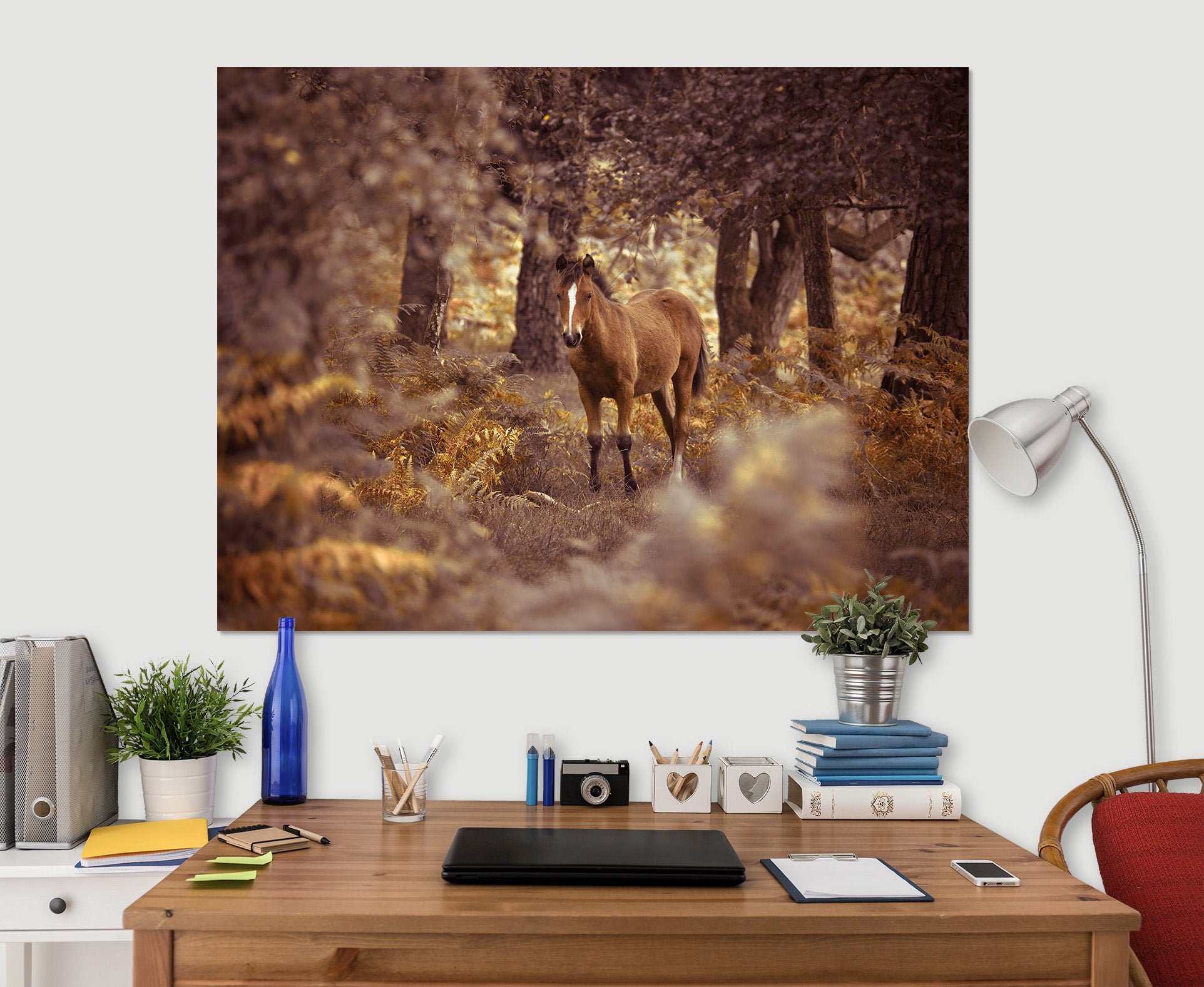 3D Forest Horse 016 Assaf Frank Wall Sticker