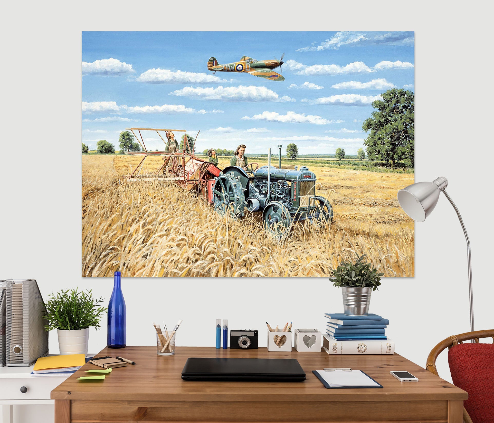 3D Harvesting Victory 039 Trevor Mitchell Wall Sticker