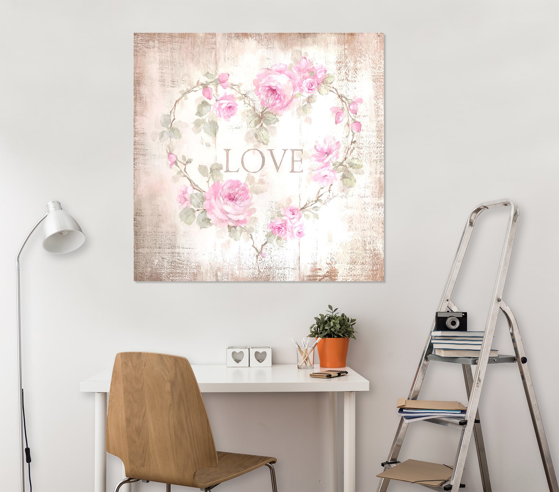 3D Love Rose 020 Debi Coules Wall Sticker