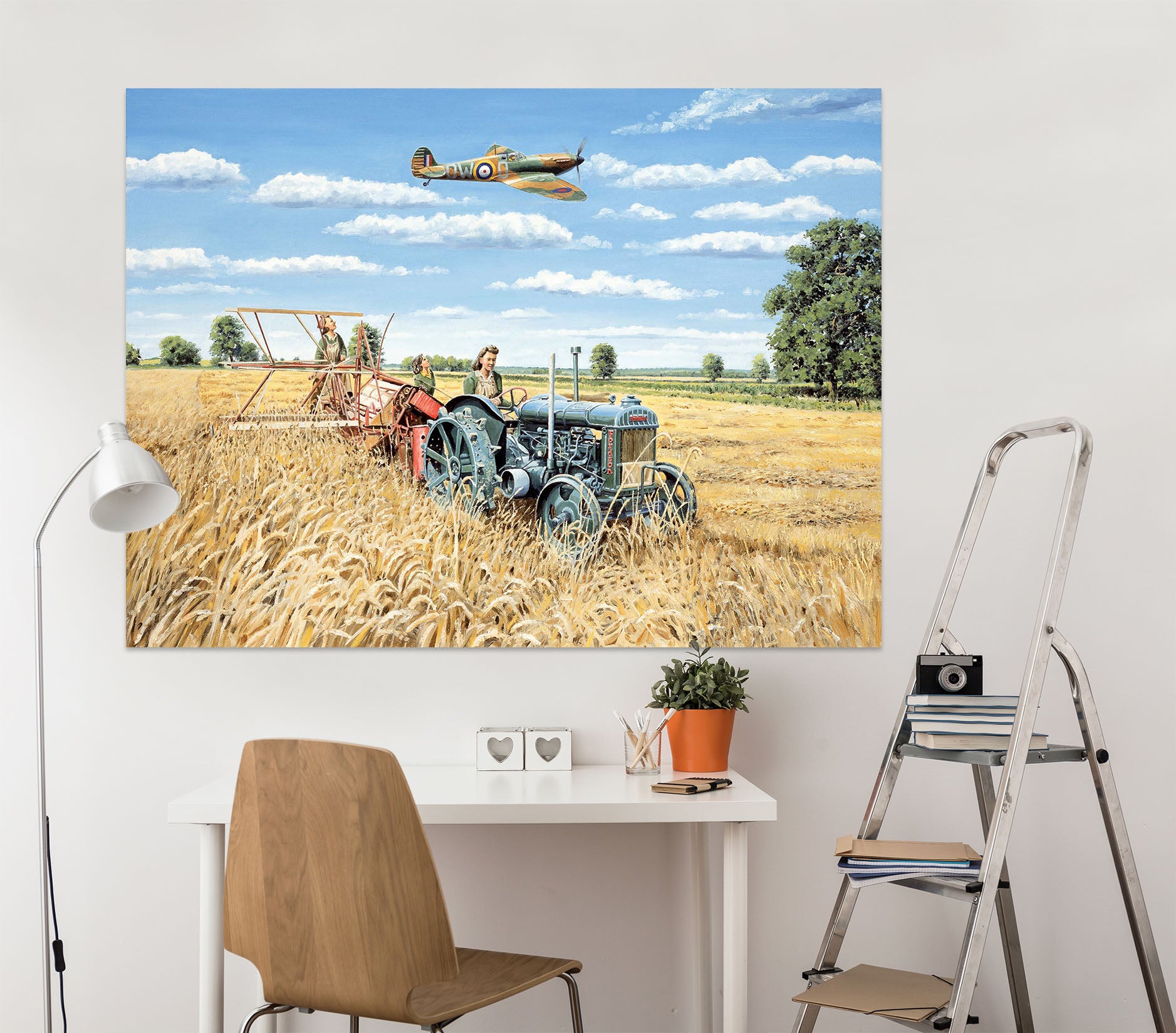 3D Harvesting Victory 039 Trevor Mitchell Wall Sticker