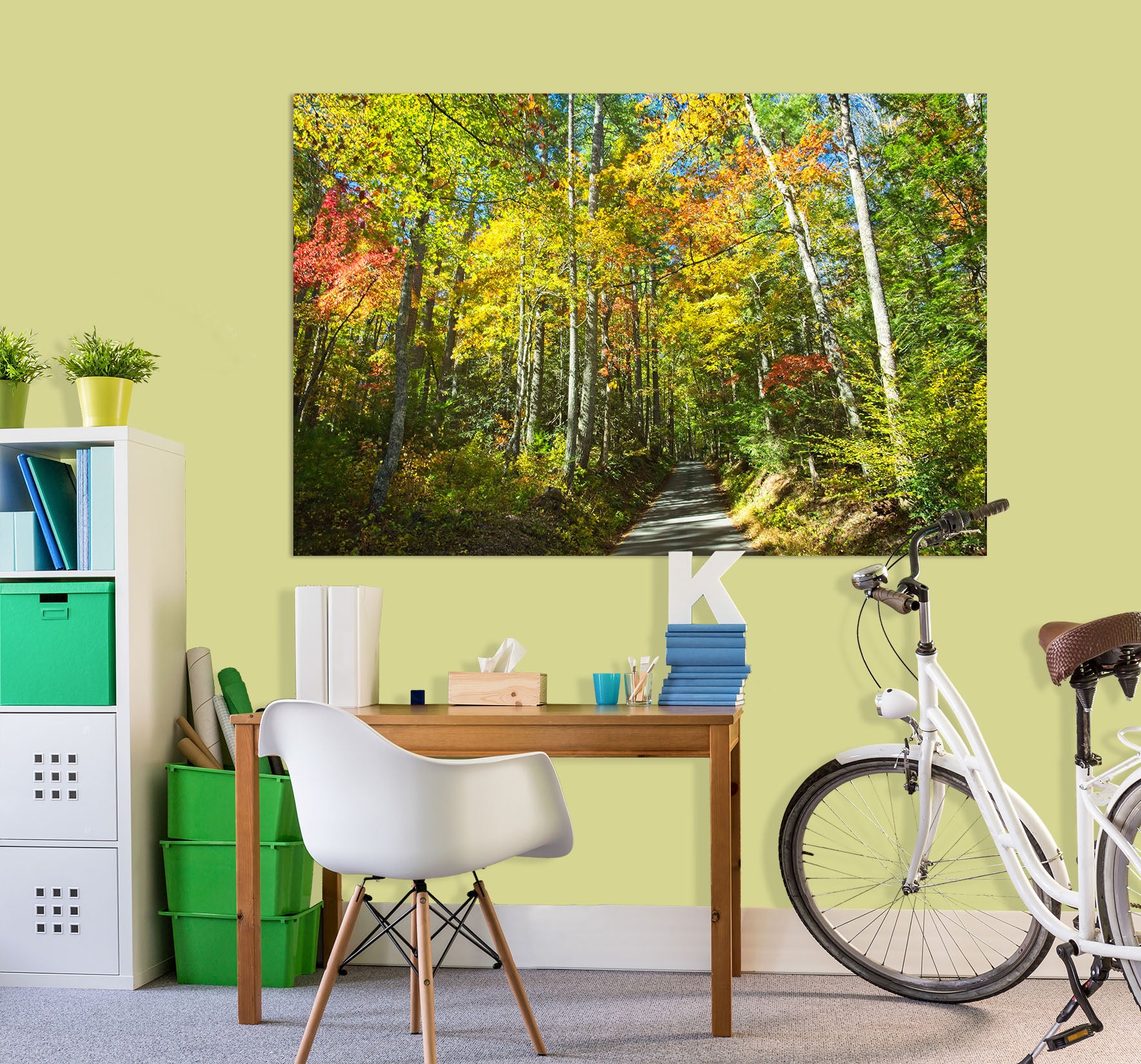 3D Sunny Forest 017 Kathy Barefield Wall Sticker