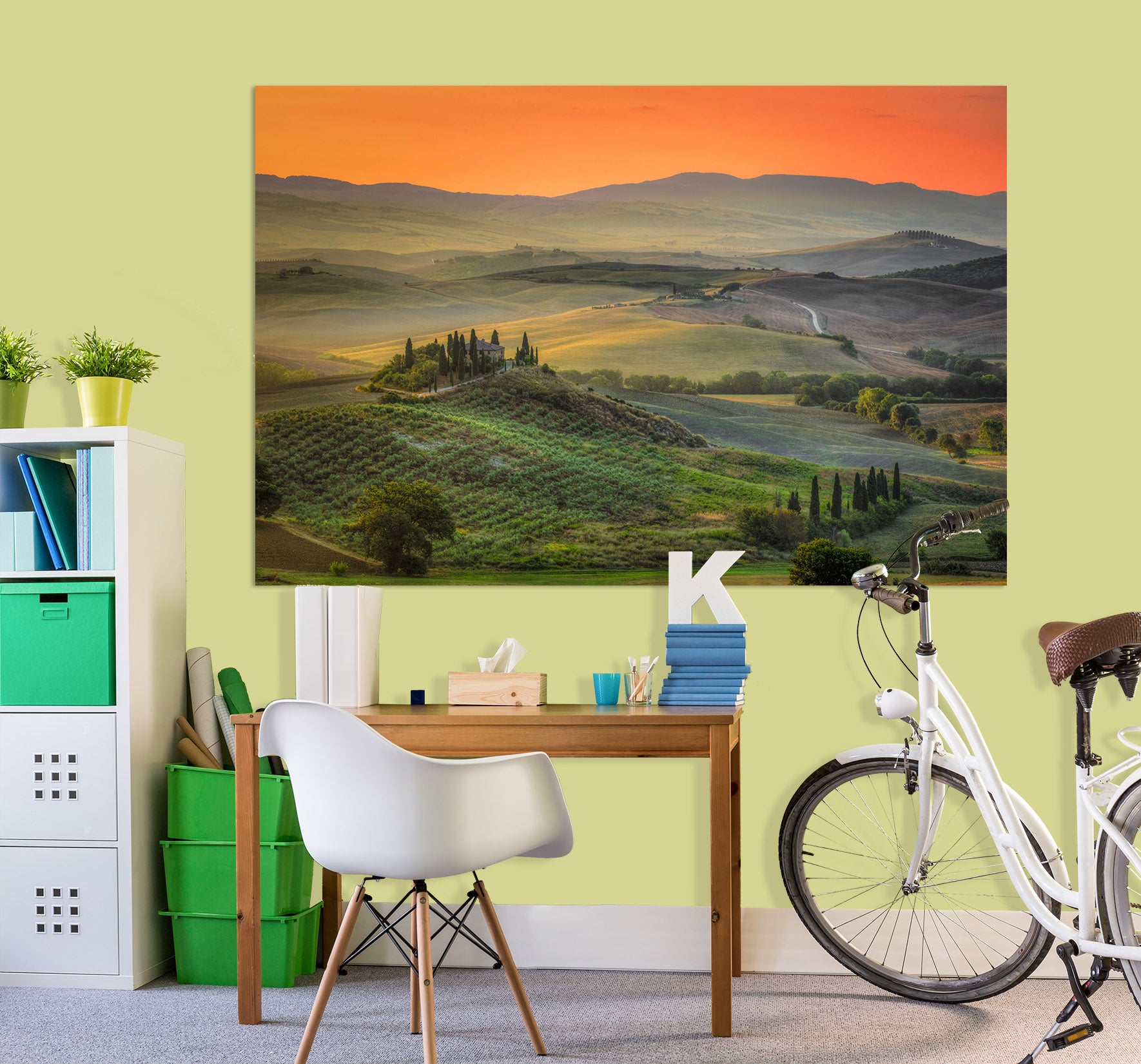 3D Morning Land 147 Marco Carmassi Wall Sticker