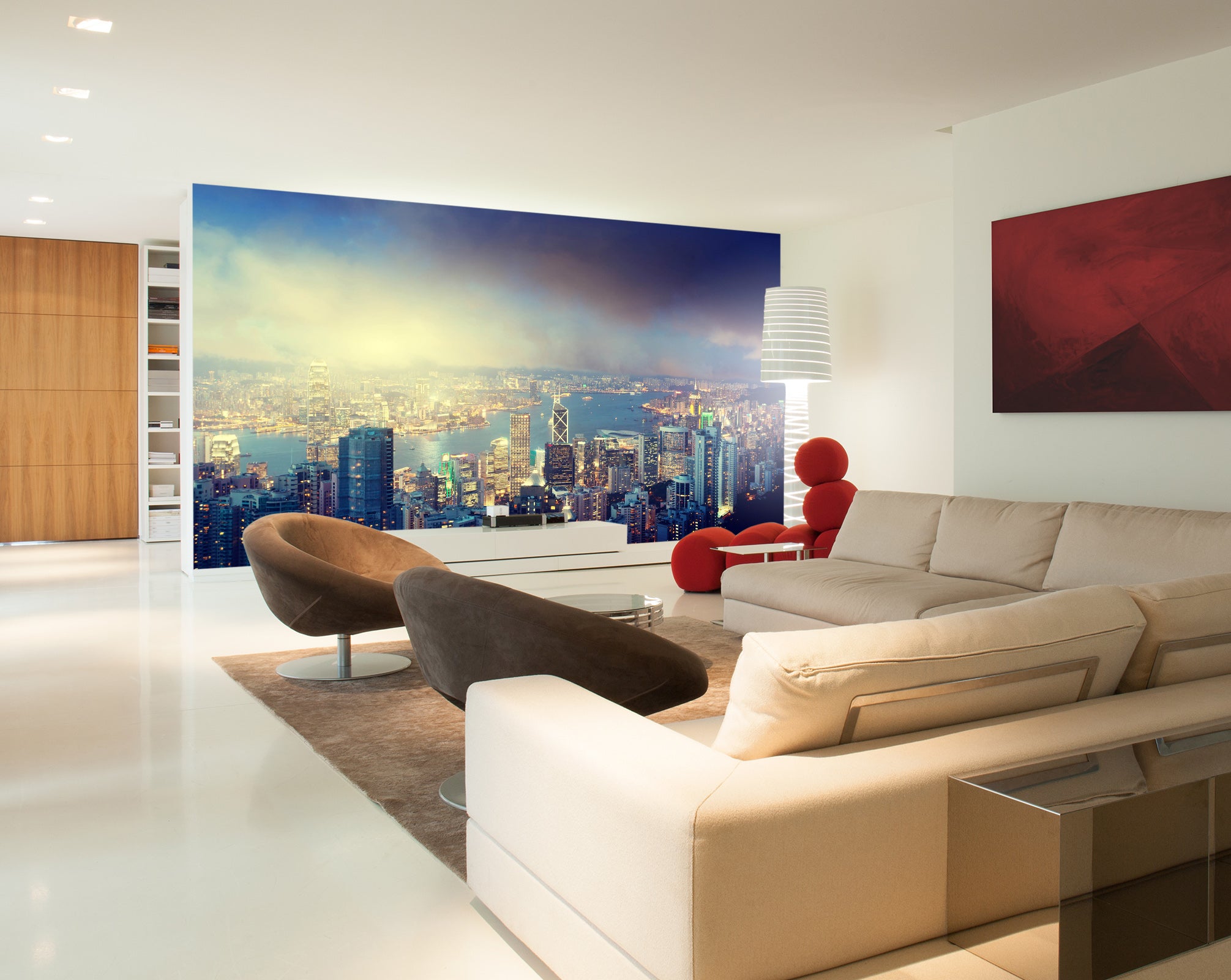 3D Night City 1408 Wall Murals