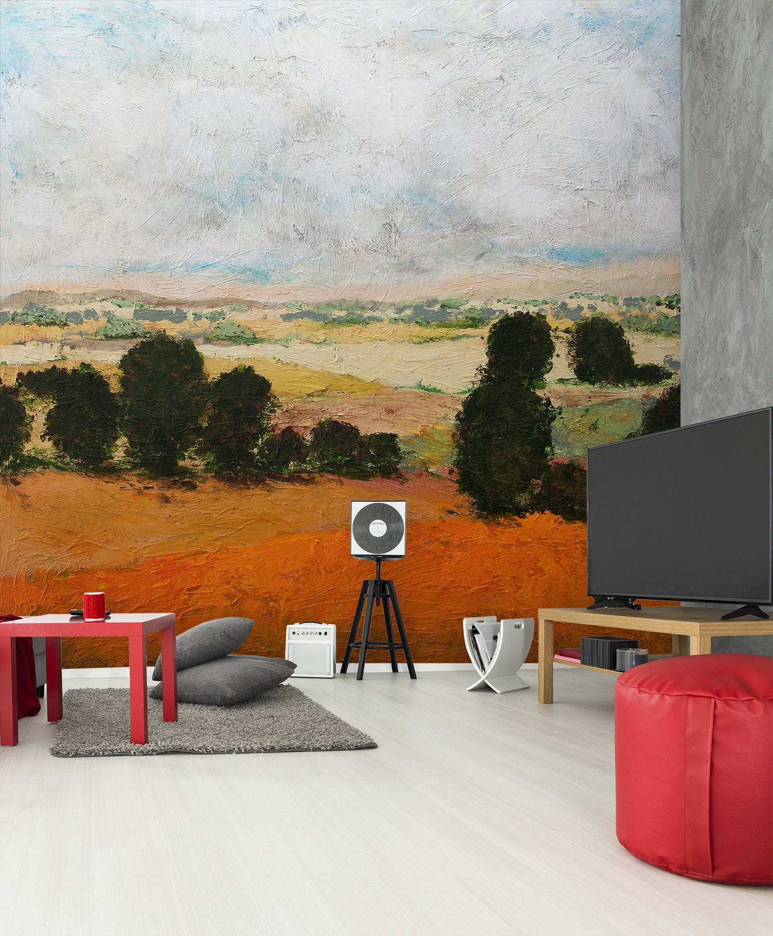 3D Autumn Field 205 Allan P. Friedlander Wall Mural Wall Murals