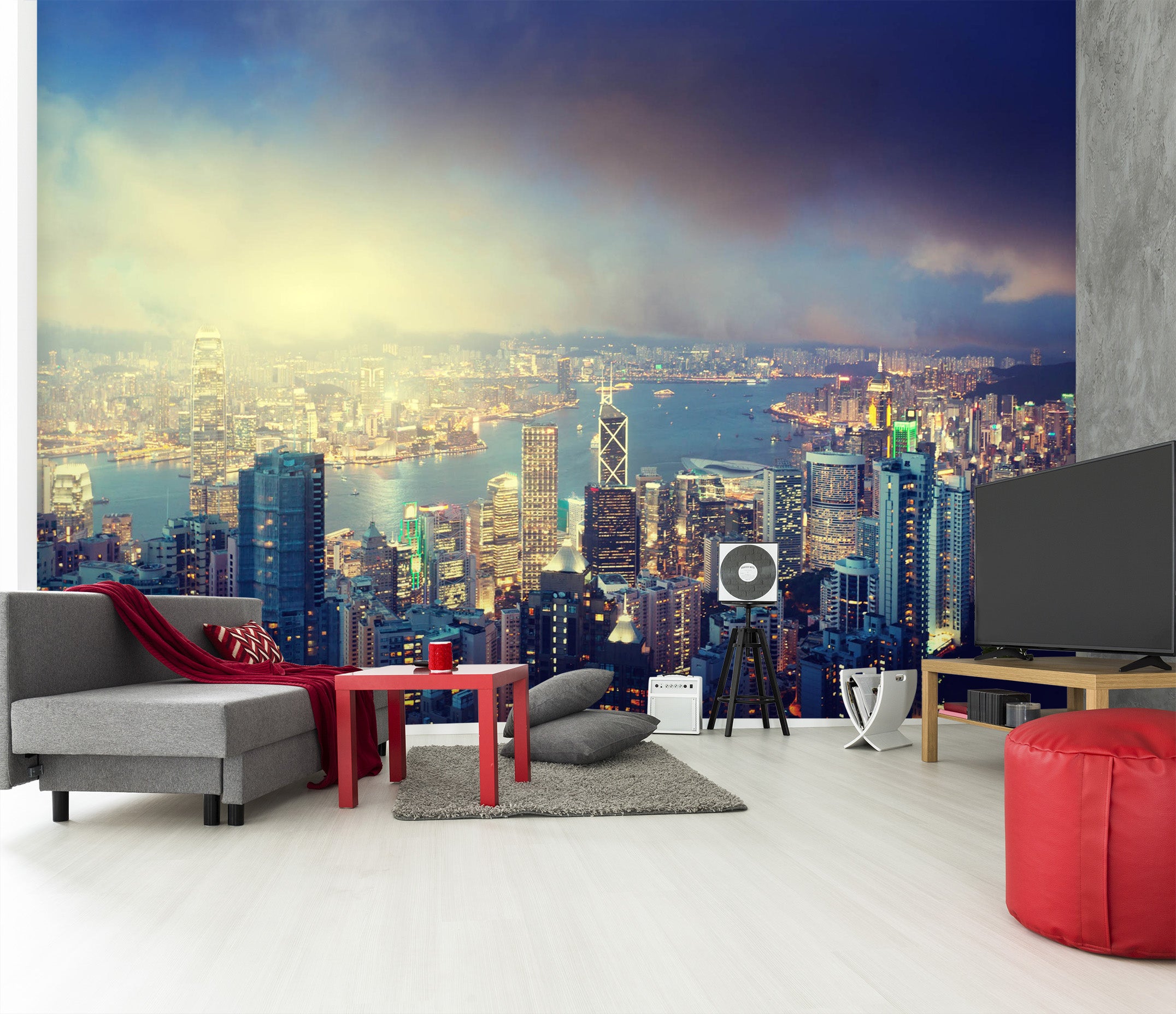 3D Night City 1408 Wall Murals