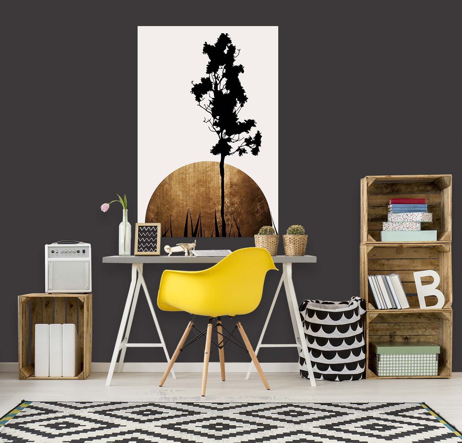 3D Small Tree Growing 214 Boris Draschoff Wall Sticker