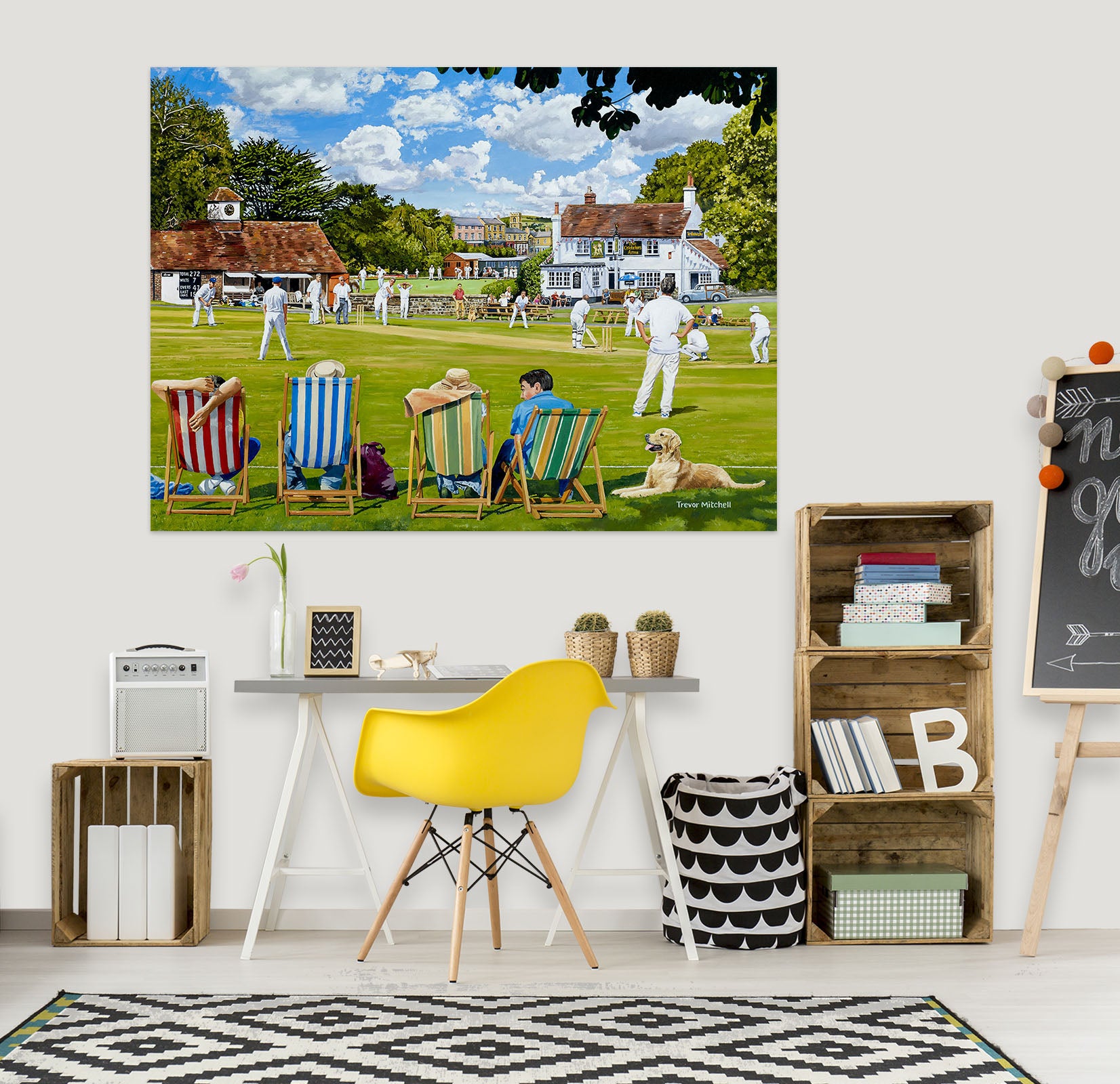 3D Lawn People Play 8935 Trevor Mitchell Wall Sticker