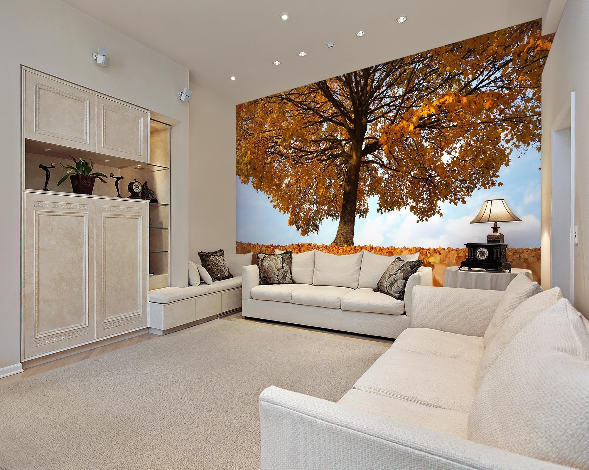 3D Autumn Maple 210 Wall Murals