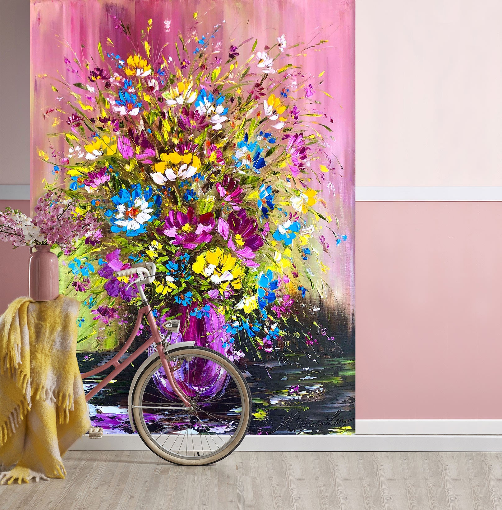 3D Petal Bouquet 177 Skromova Marina Wall Mural Wall Murals